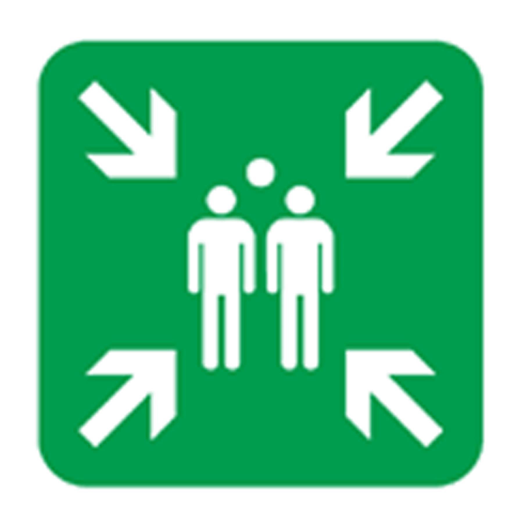 Safe Conditions Safety Sign - Fire Action With Lift - Rigid Plastic