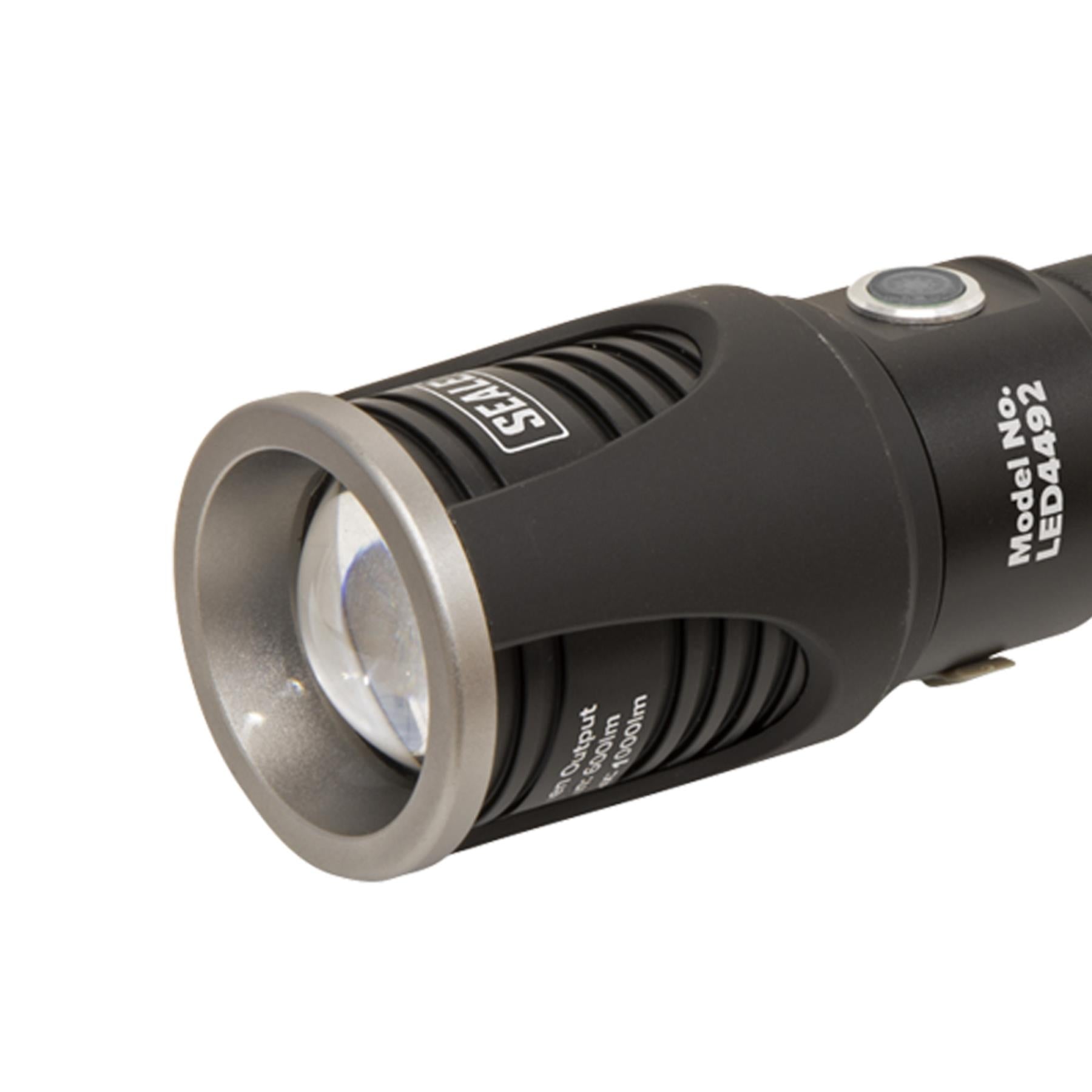 Sealey Aluminium Torch 10W CREE XML LED Adj. Focus Rechargeable