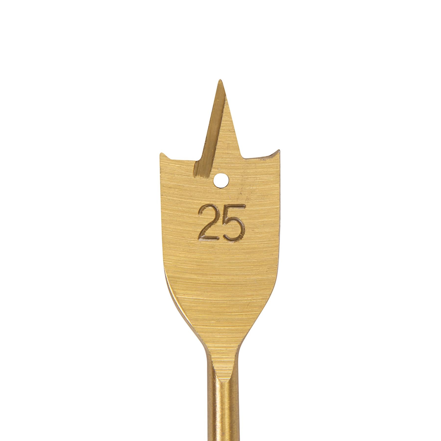Flat Spade 25mm Titanium-gold Wood Drill Bits Timber Boring Hole Cutter Borer