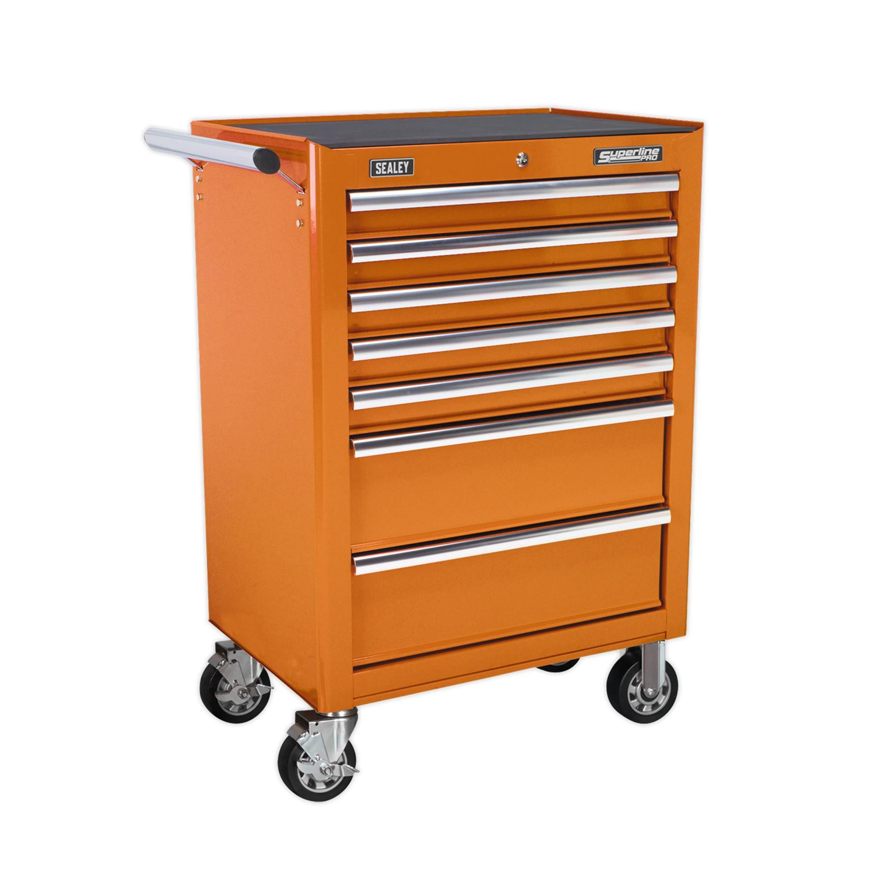 Sealey Topchest, Mid-Box & Rollcab Combination 14 Drawer - Orange