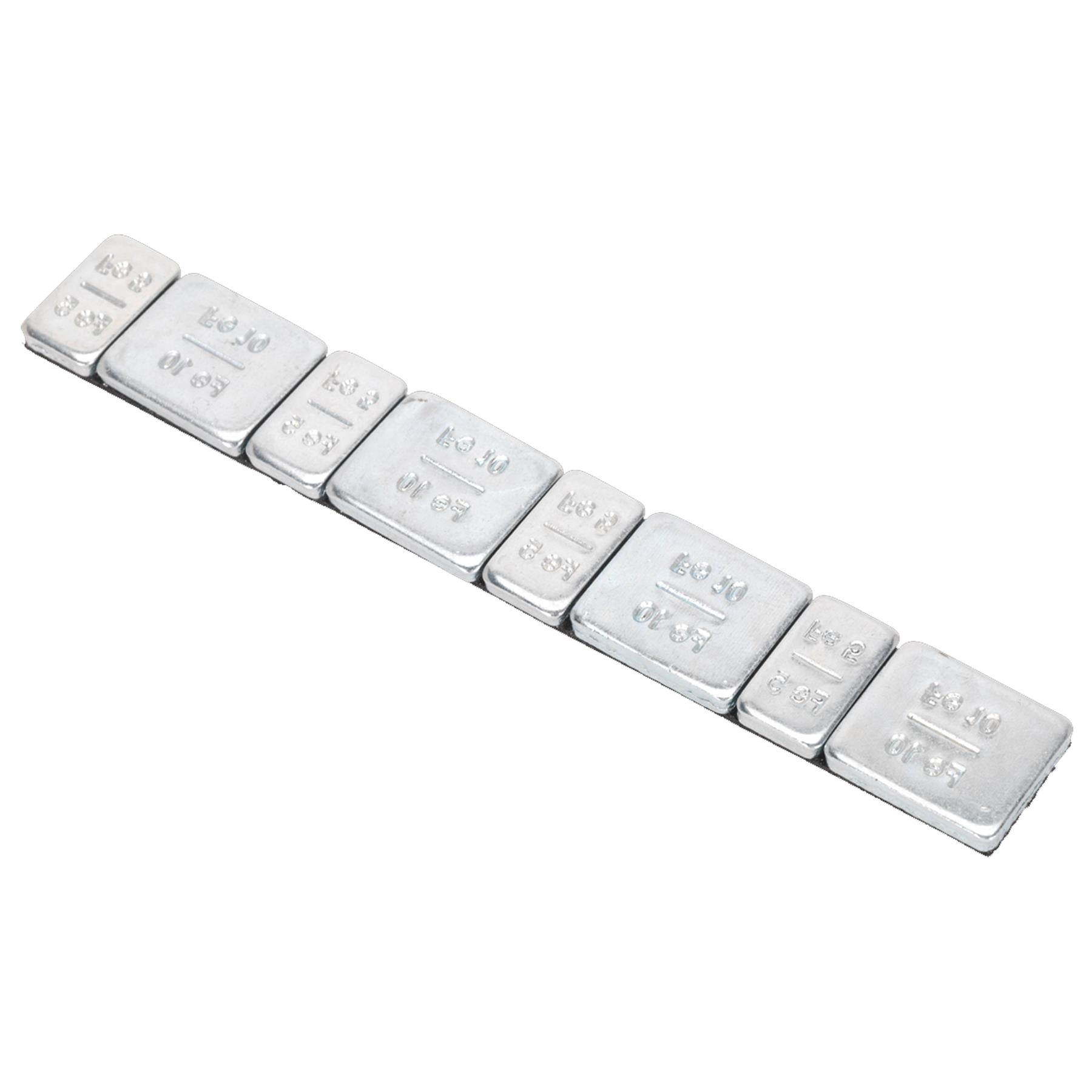 Wheel Weight 5 & 10g Adhesive Zinc Plated Steel Pk of 100x8 Sealey
