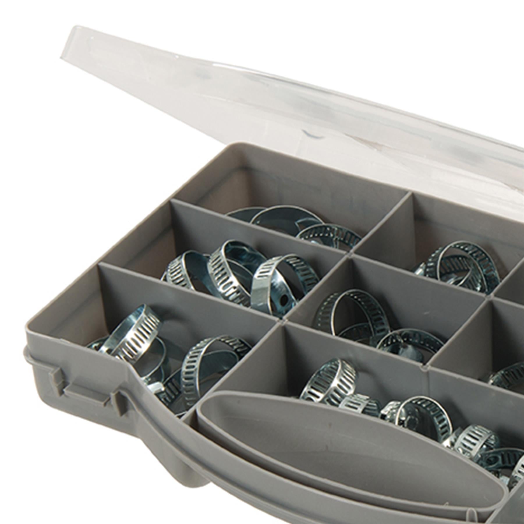 60Pce Hose Clips Pack Strong Tight Securing Air Pipe Drain Hoses Cable