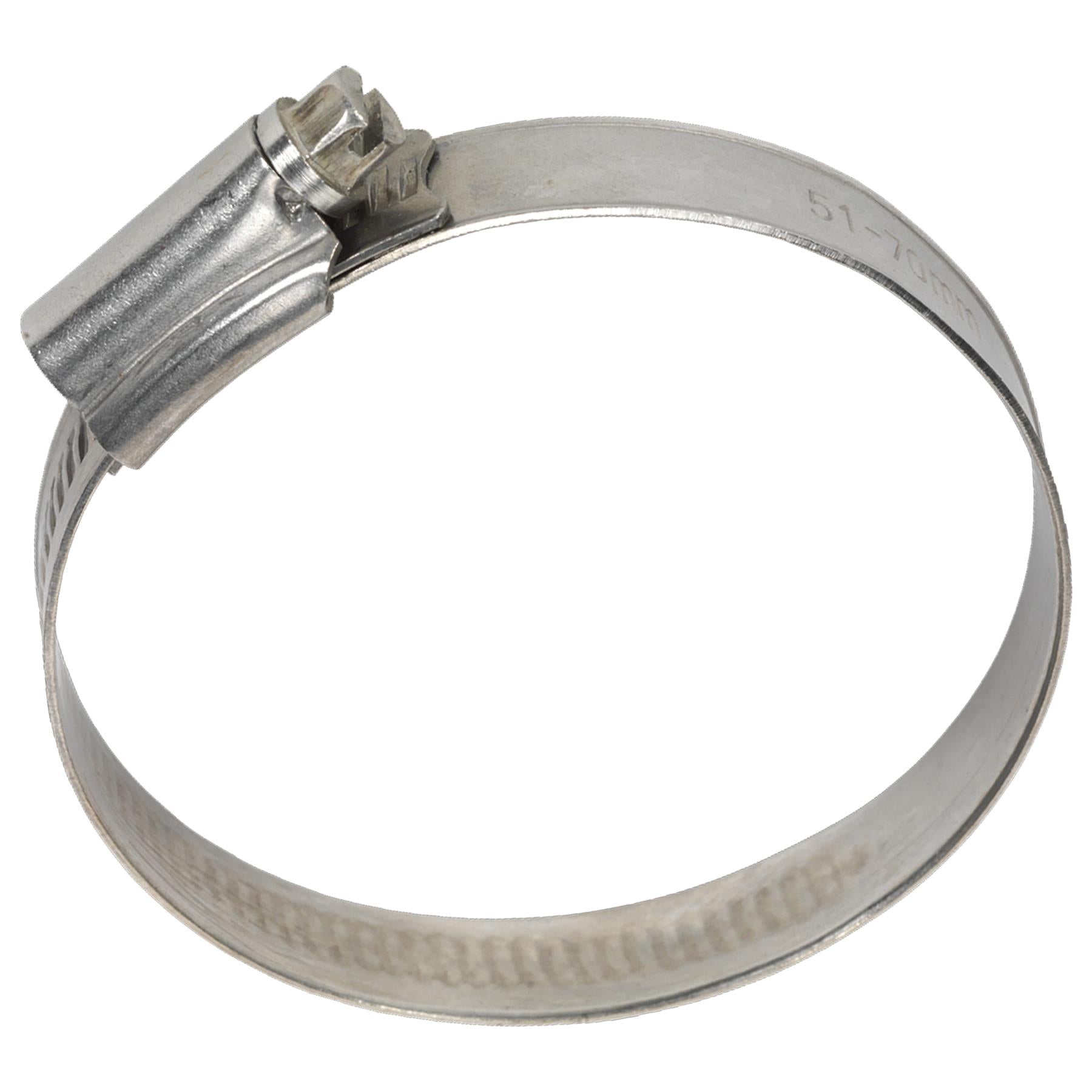 Sealey Hose Clip Stainless Steel 51-70mm Pack of 10