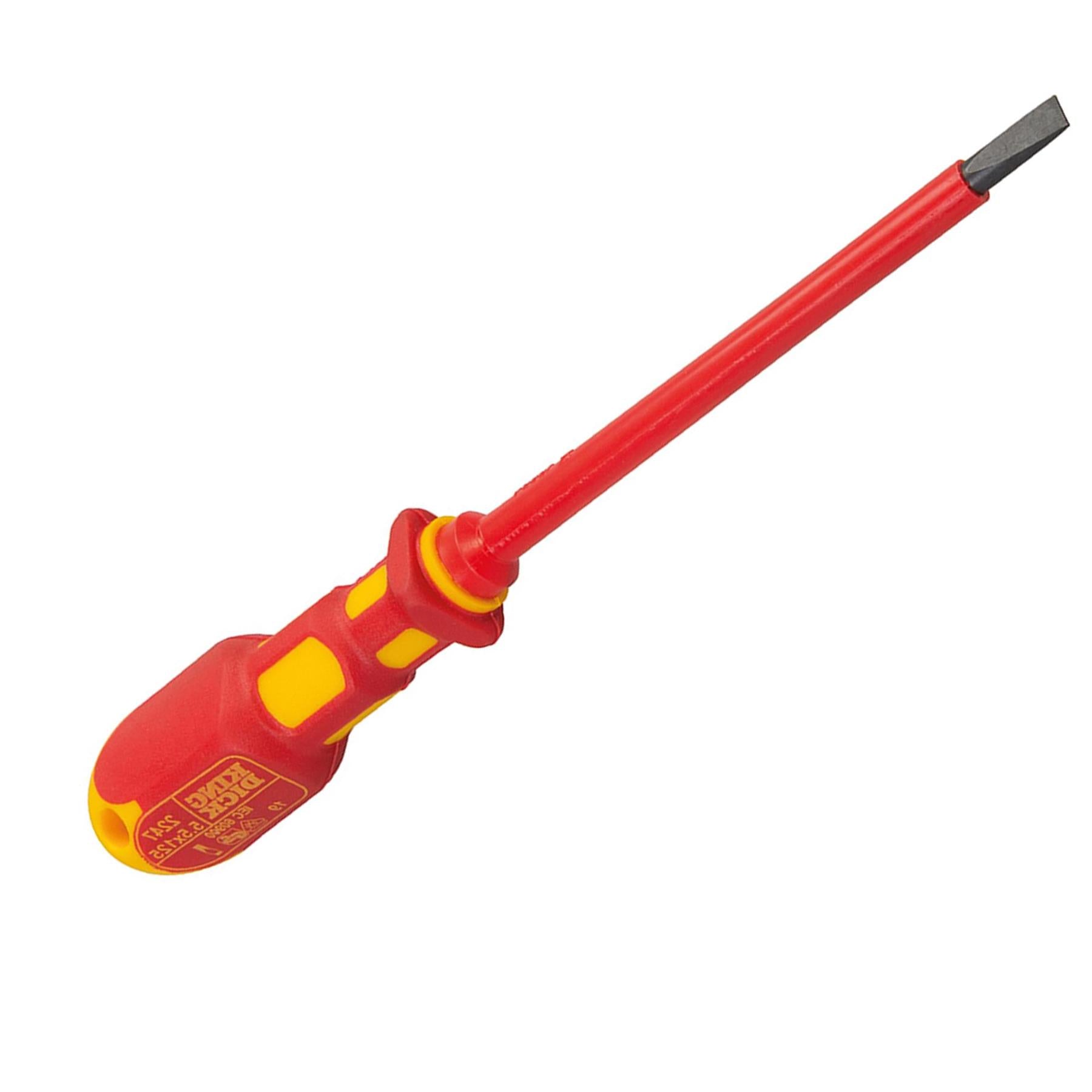 King Dick 5.5 X 125mm Vde Screwdriver Slotted British Made Comfort Grip