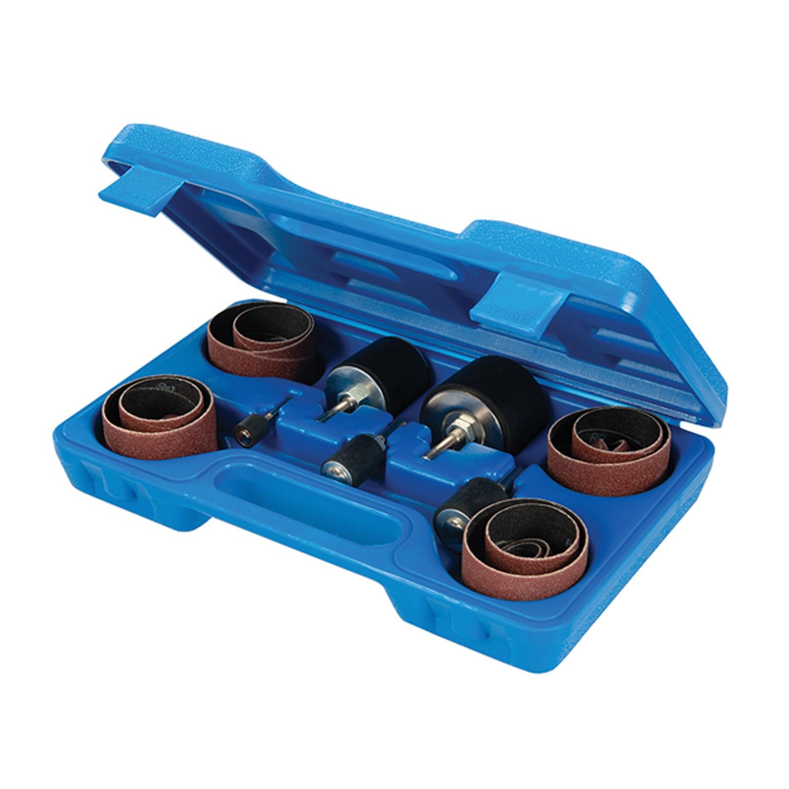 Large Drum Sanding Kit Use With Power Drills, Sander Spindle Spiraband Mounted