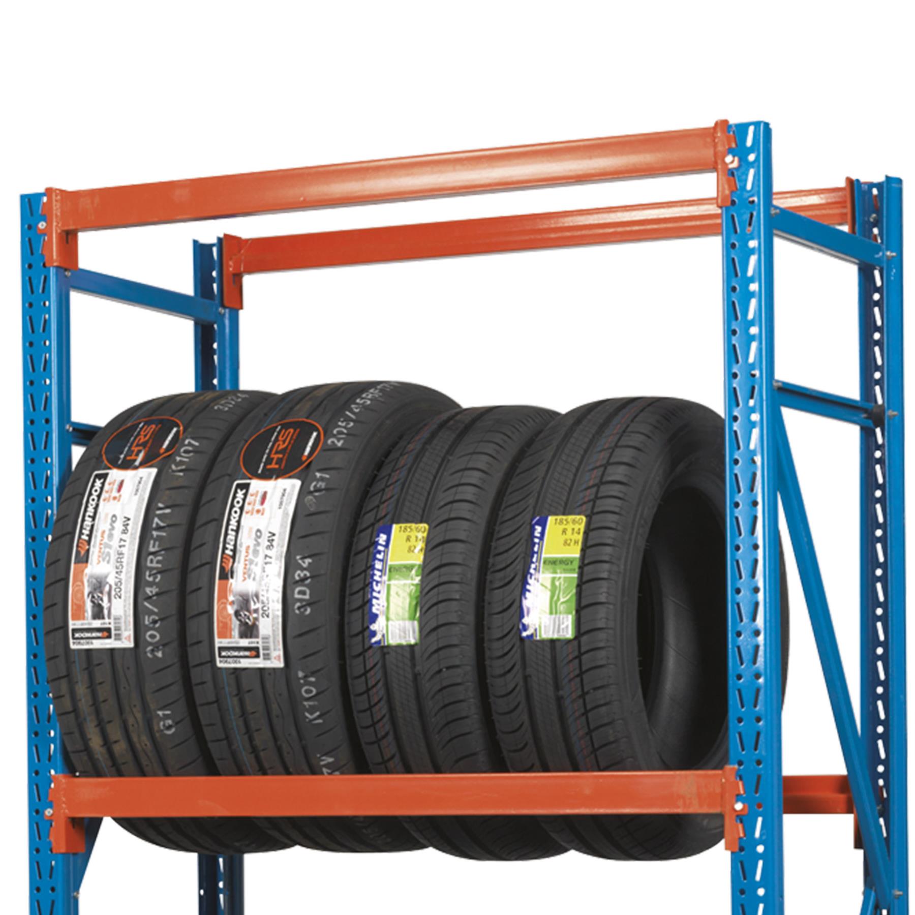 Sealey Two Level Mobile Tyre Rack 200kg Capacity Per Level
