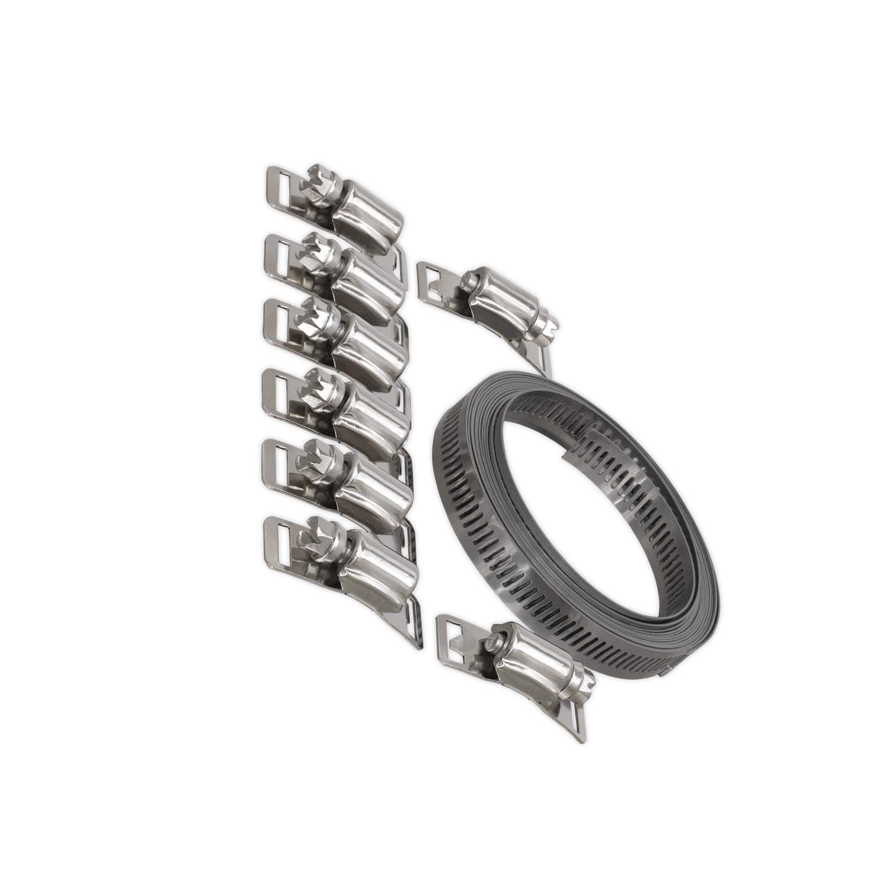 Sealey Hose Clip Set Self-Build 12.7mm Band Width
