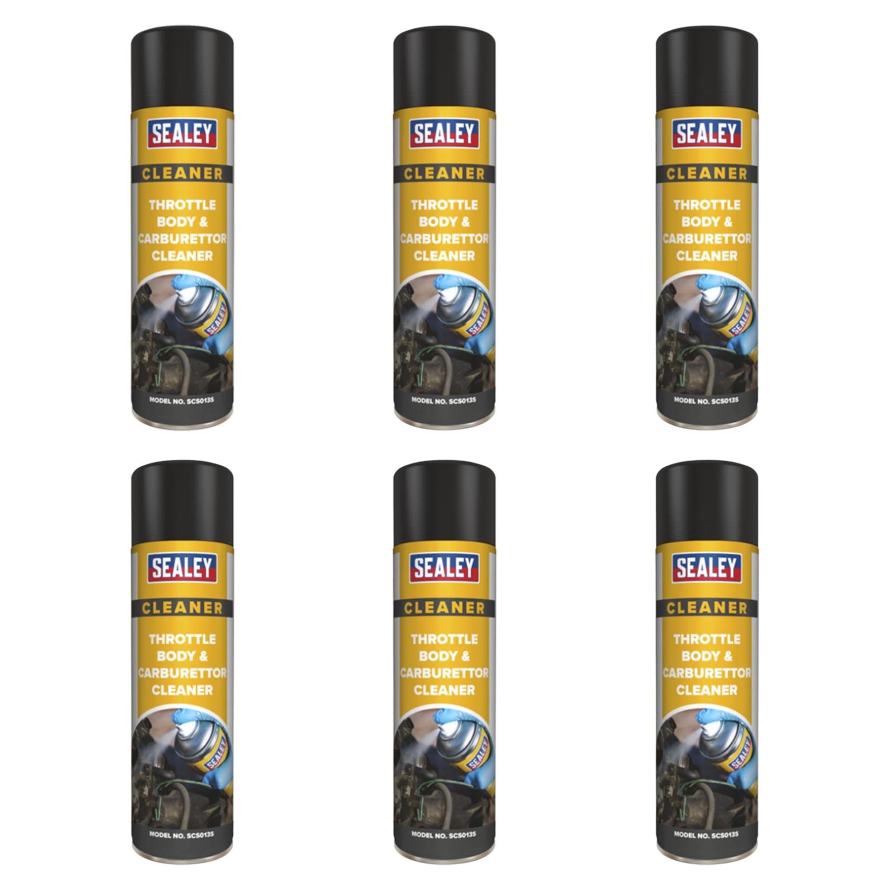 Sealey Throttle Body & Carburettor Cleaner 500ml Pack of 6
