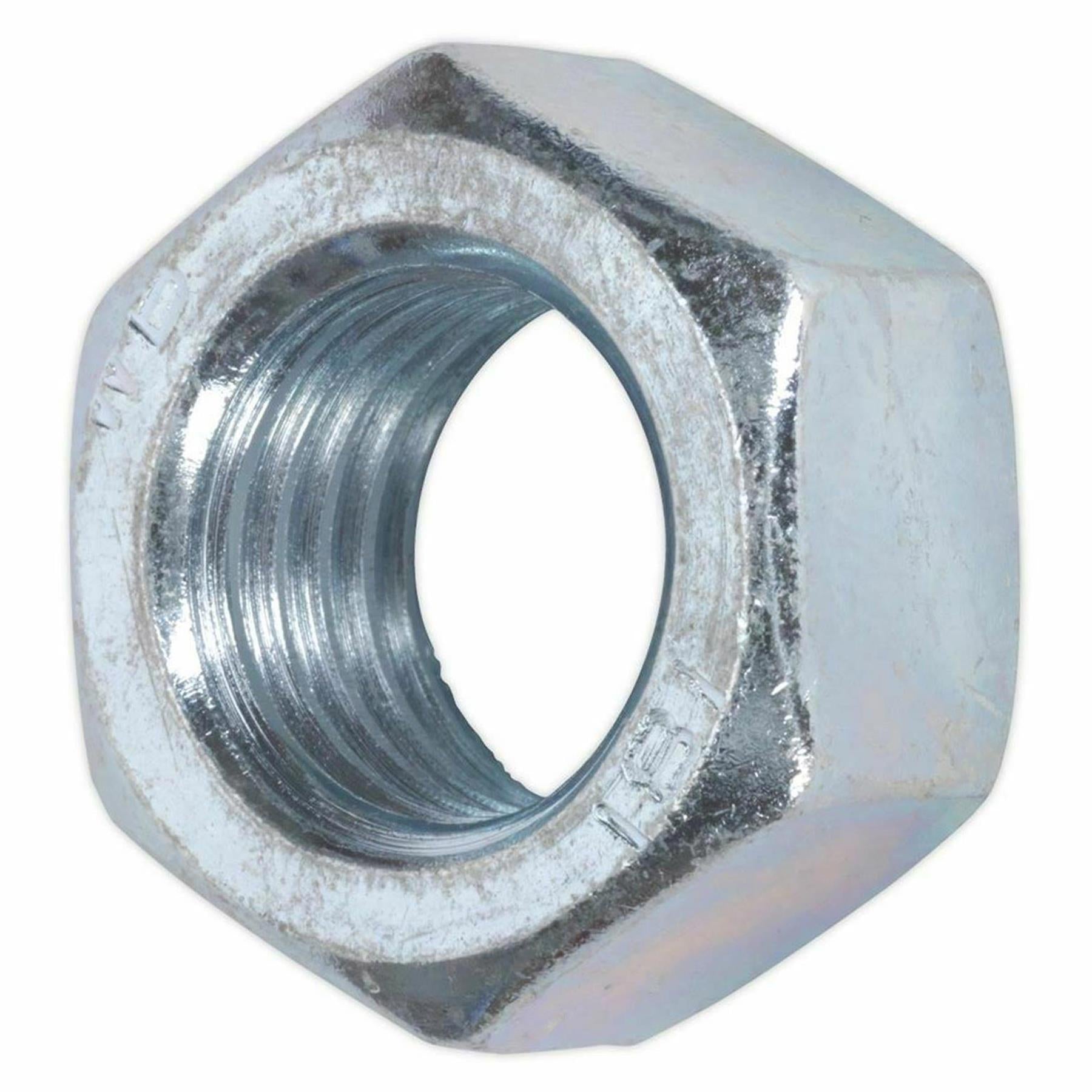 Sealey Steel Nut DIN 934 - M24 Zinc Pack of 5