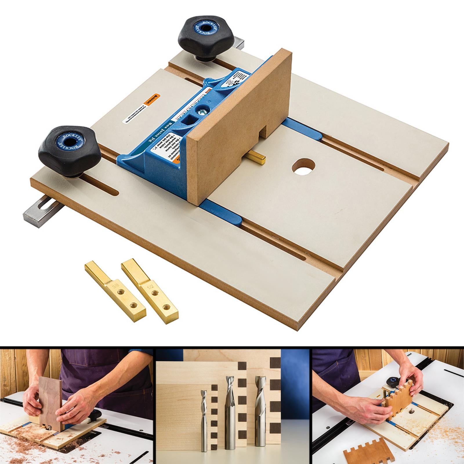 Router Table Box Joint Jig MDF platform 6.35mm (1/4)/9.5mm (3/8)/12.7mm(1/2")