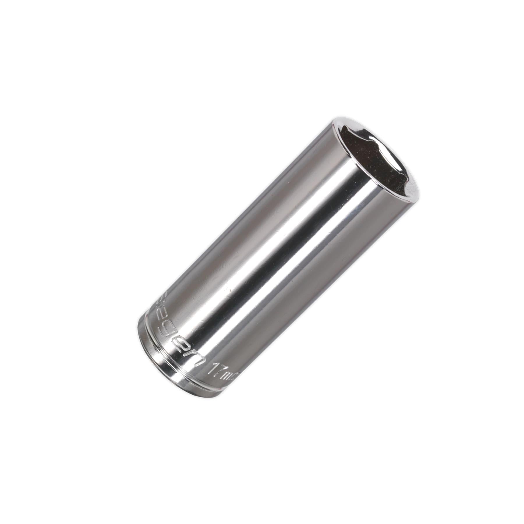 Sealey WallDrive Socket 17mm Deep 3/8"Sq Drive