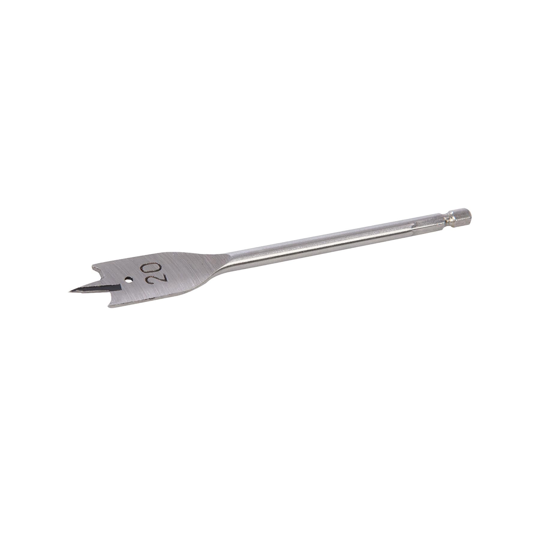 Flat Wood Drill Bit Set Titanium Hole Cutter Borer Silver 20mm