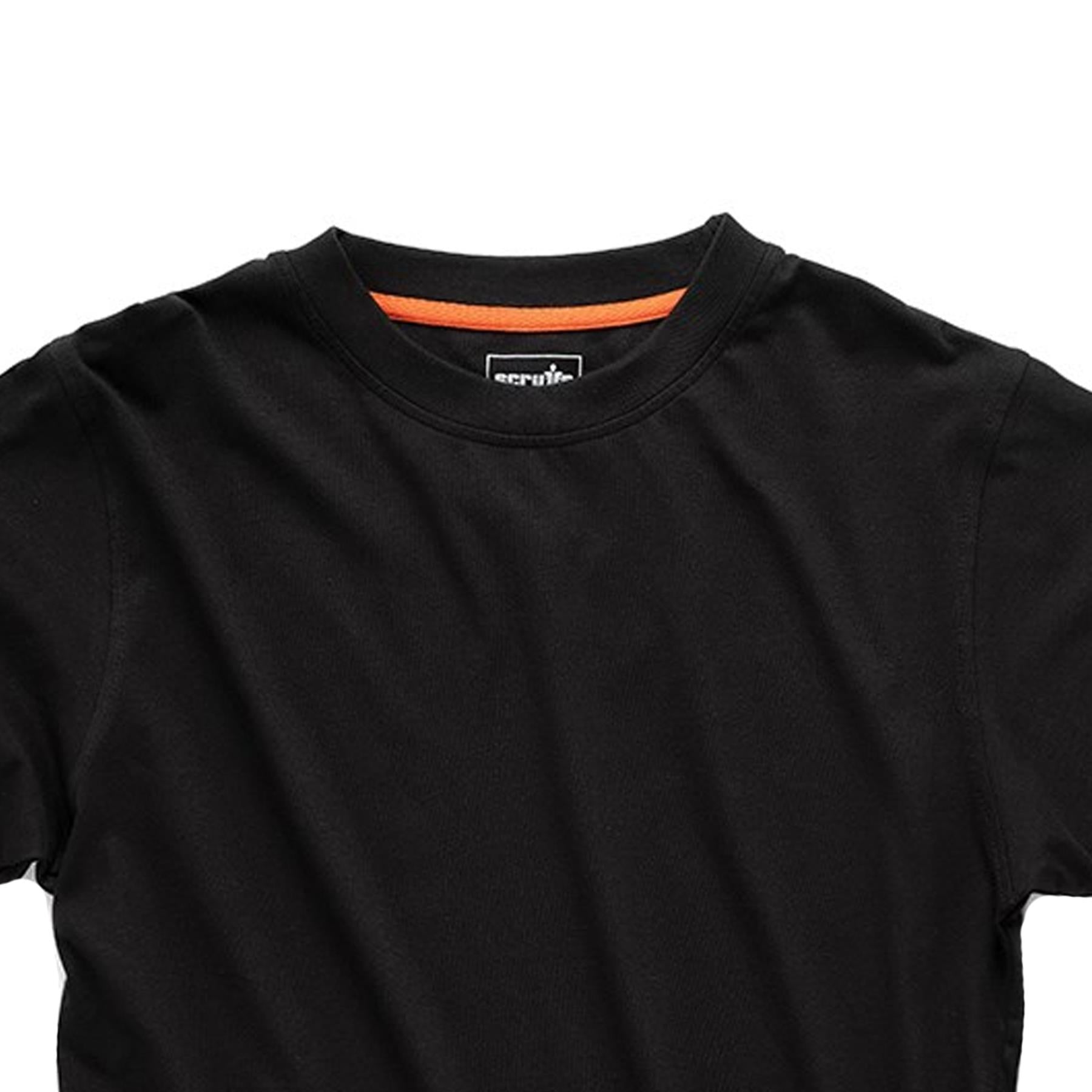 Scruffs Eco Worker T-Shirt Hardwearing Work Shirt Black XXXL