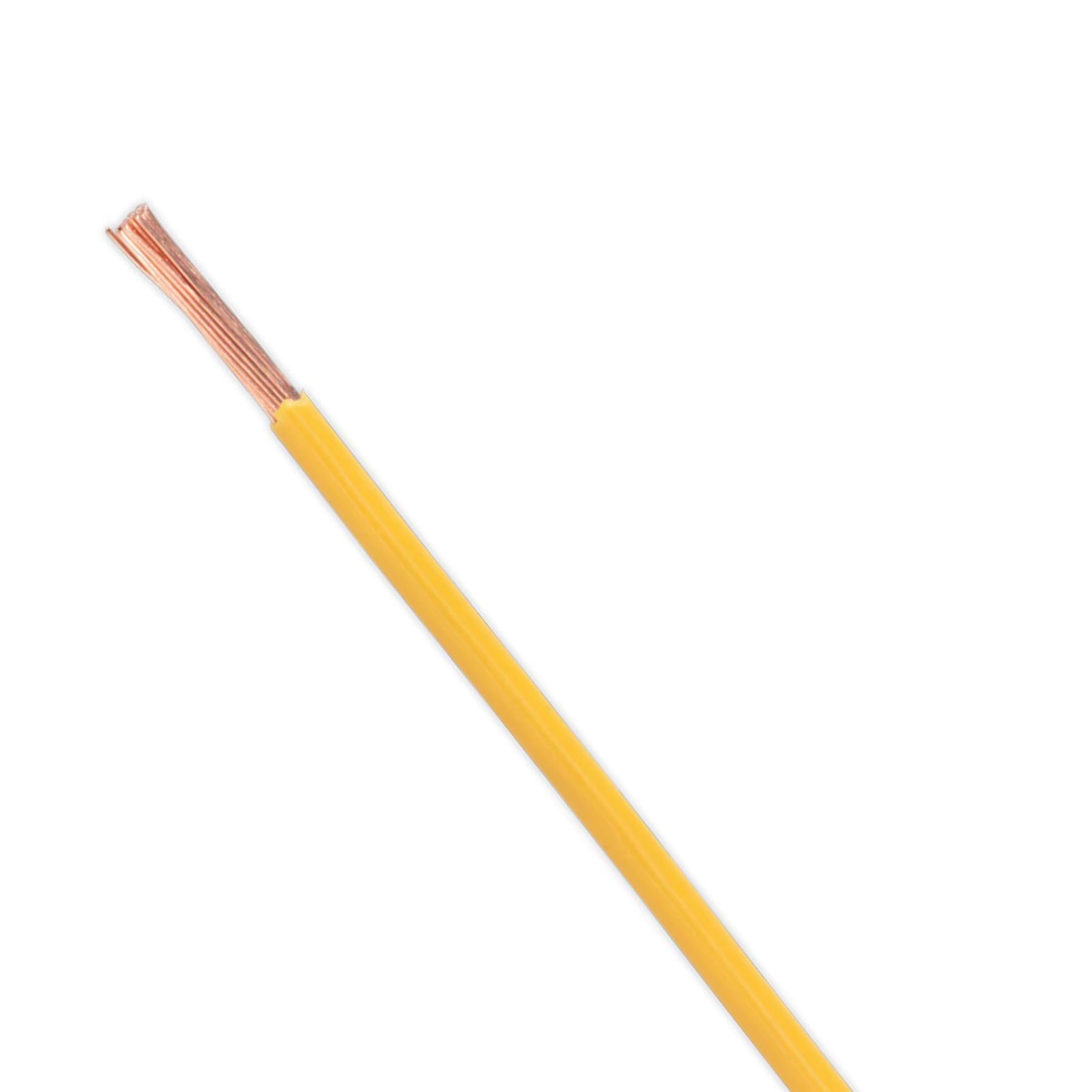 Sealey 2mm² 28/0.30mm 50m Automotive Electrical Car Van Cable Yellow