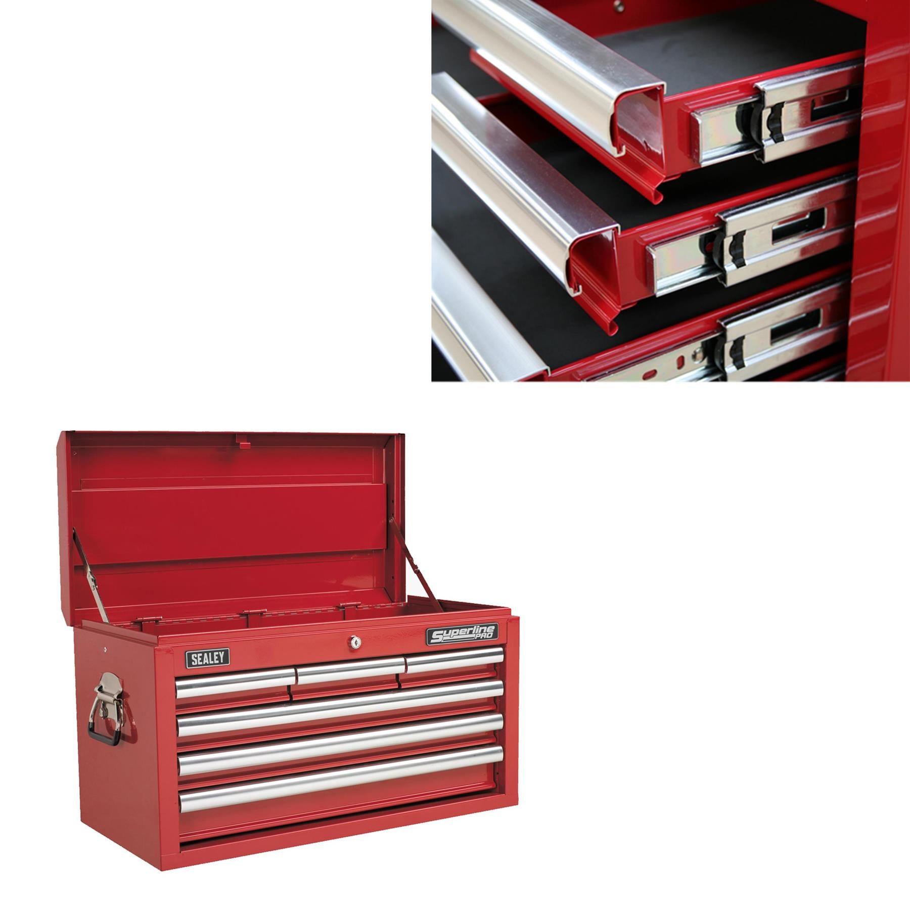 Sealey Topchest 6 Drawer with Ball Bearing Slides - Red AP33069