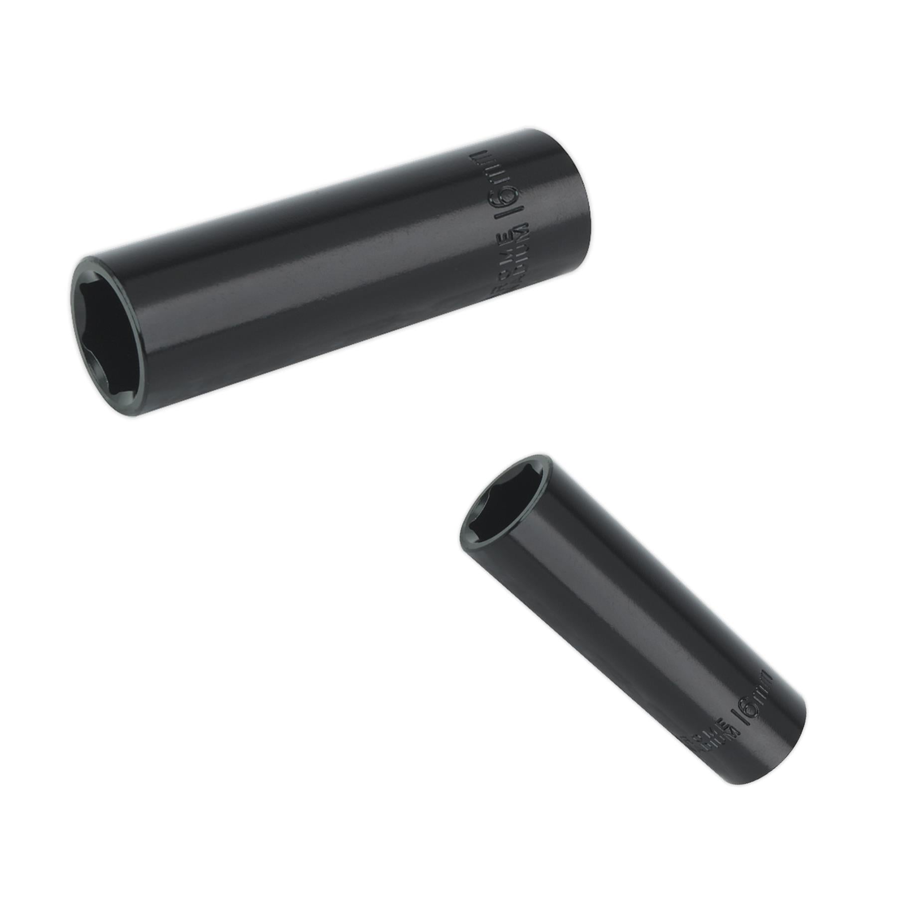 Sealey Impact Socket 16mm 1/2"Sq Drive Chrome Vanadium