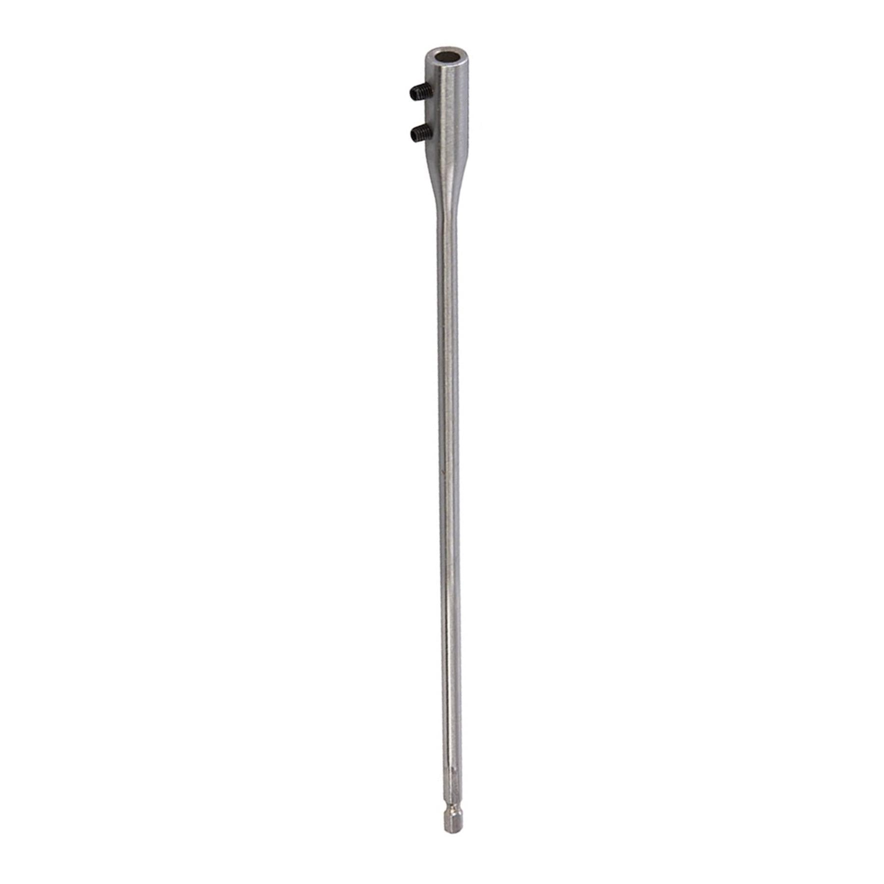 10Pce Flat Bit & Extension Arm Set 6 - 32mm Hardened High Carbon Steel