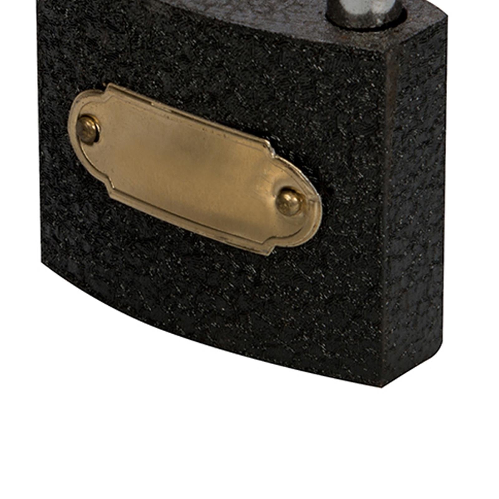 HEAVY DUTY CAST IRON PADLOCK OUTDOOR SAFETY SECURITY SHACKLE LOCK