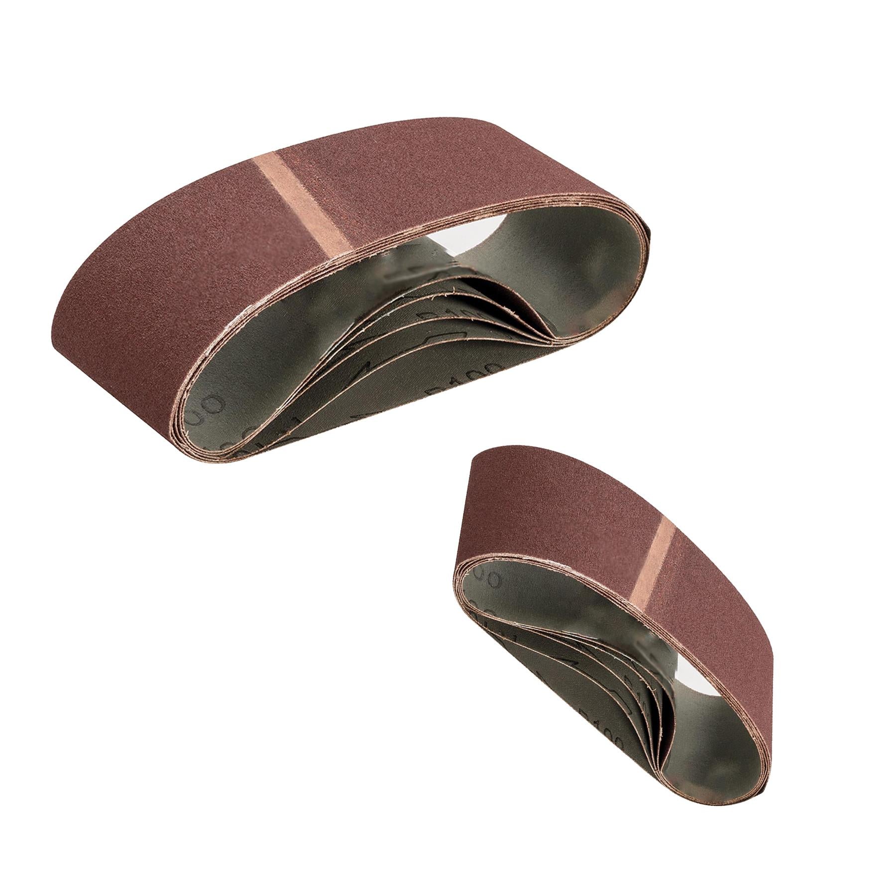 10 x Sanding Belts 75 x 533mm 100 Grits Dapetz Sanders MAKITA / BOSCH etc.