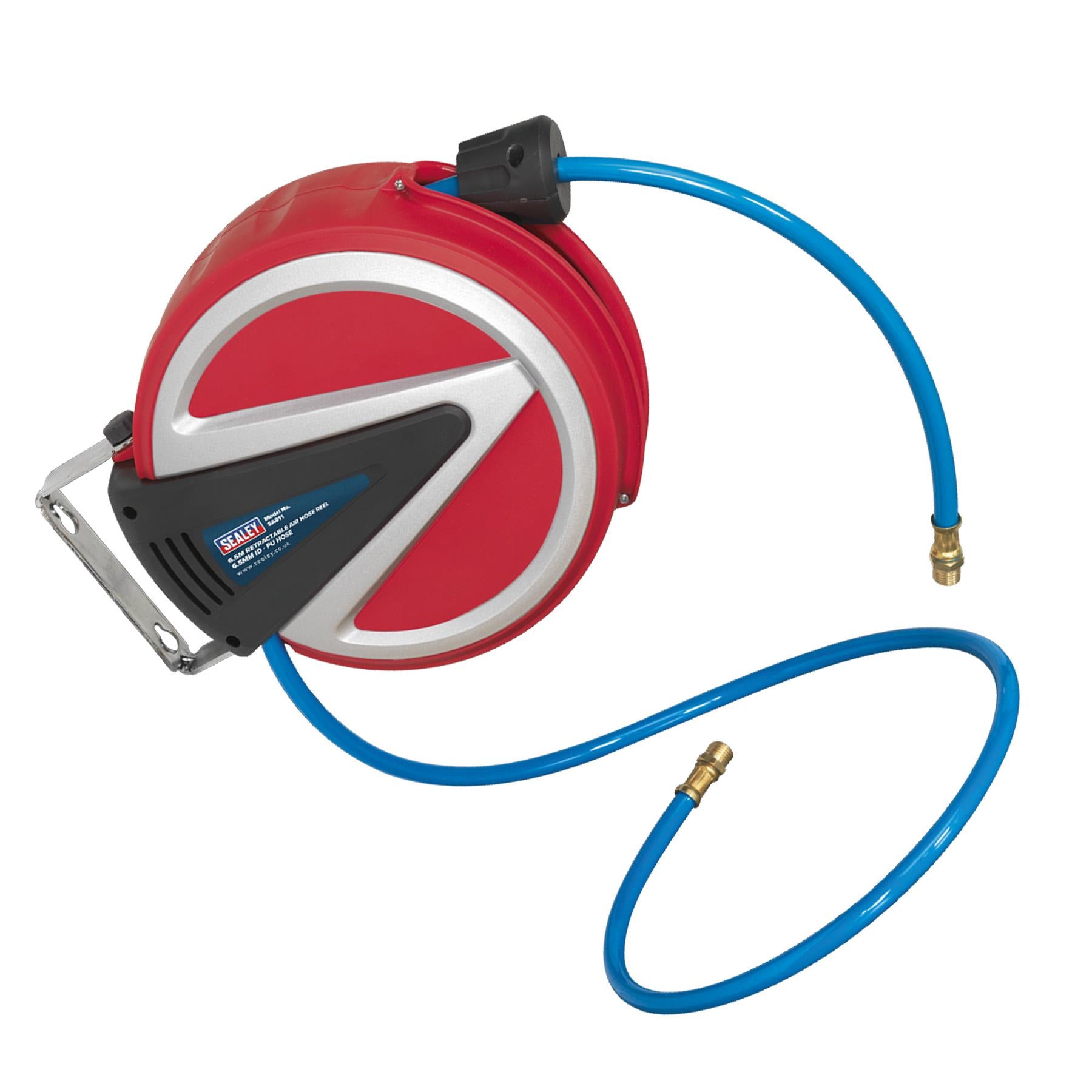 Sealey Retractable Air Hose Reel 6.5m 6.5mm ID - PU Hose
