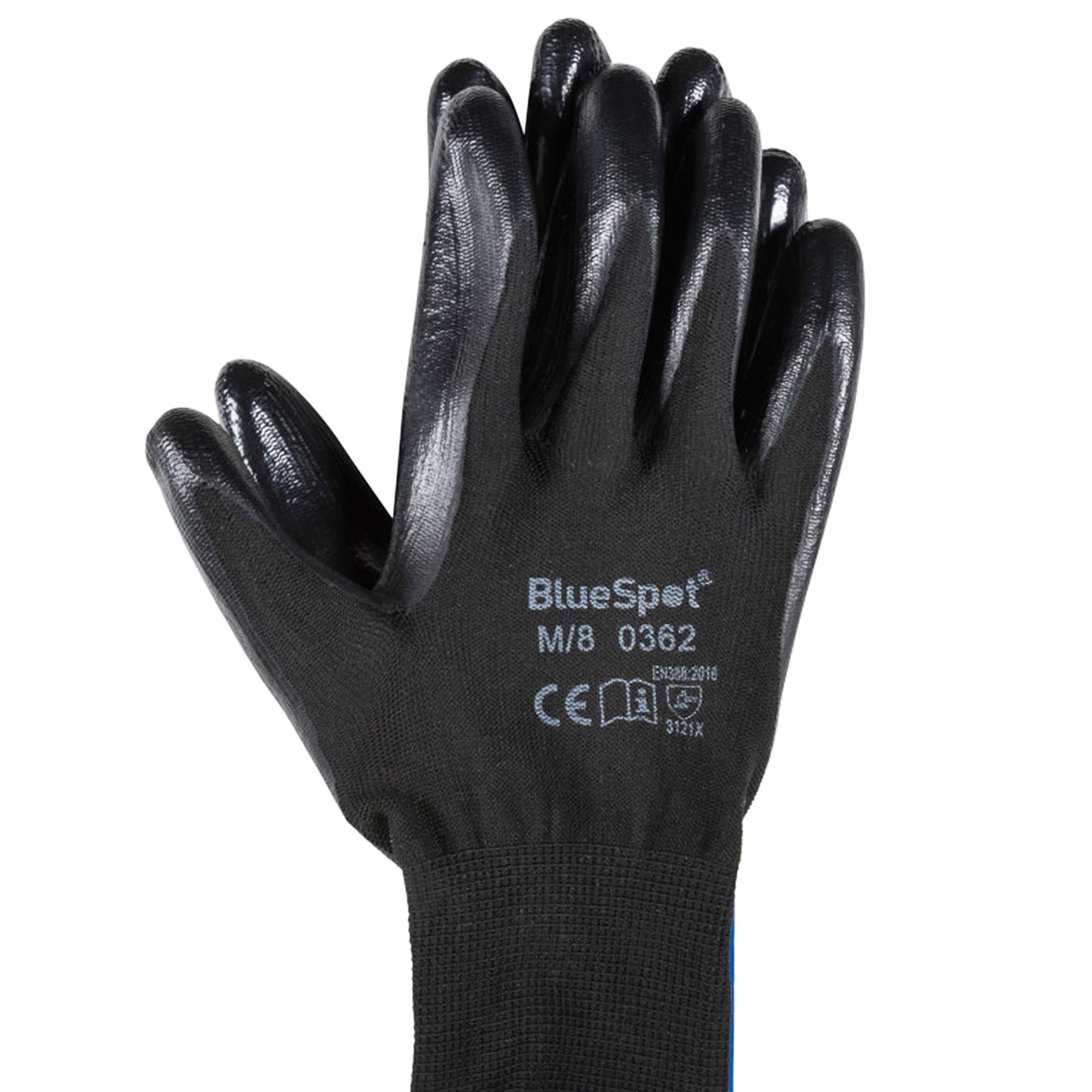 BlueSpot Nitrilon Duo-Lite Fully Double Coated Nitrile Waterproof Grip Gloves