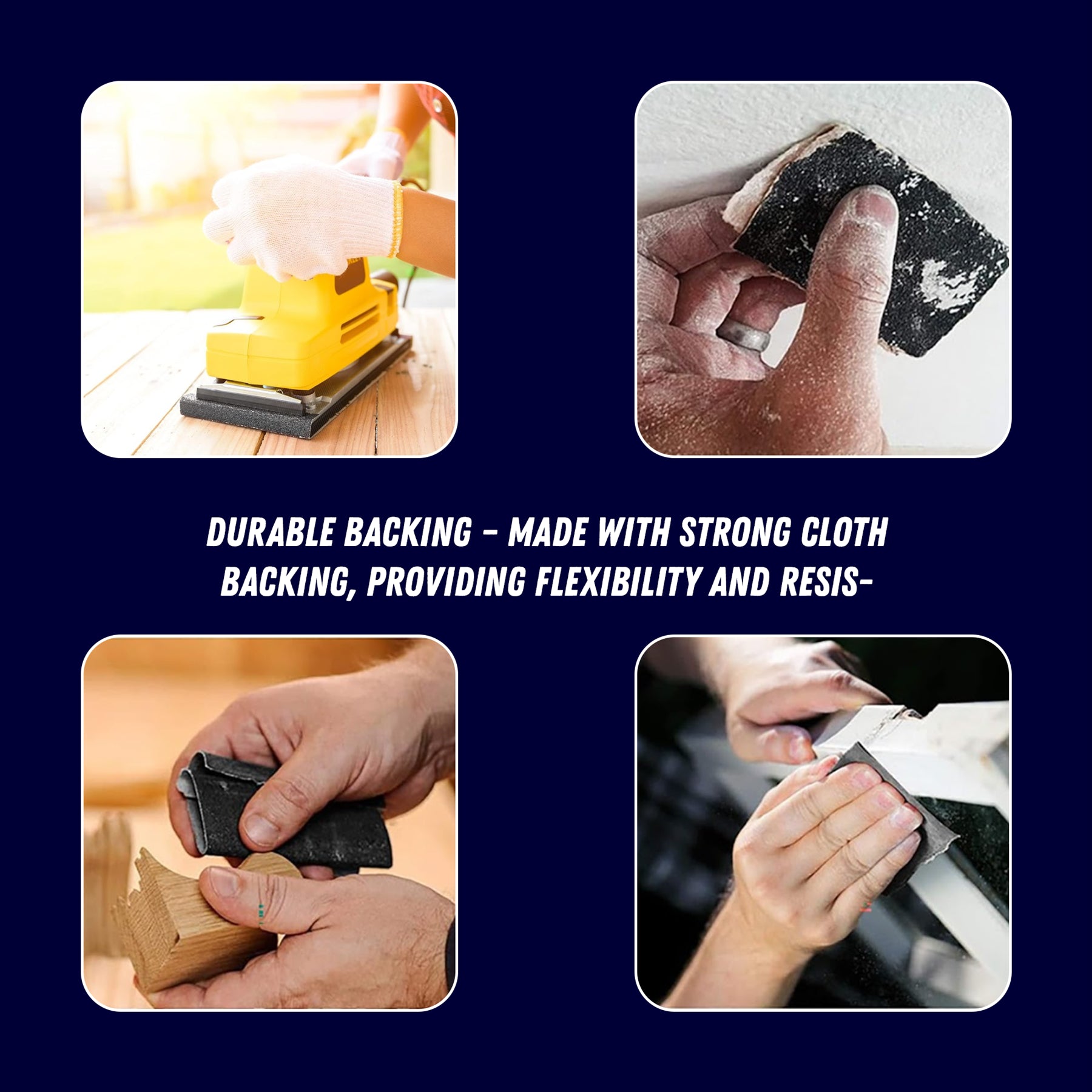 Emery Cloth Abrasive Sandpaper Sheets 230x280mm 60 100 150 Grit 10 Pack