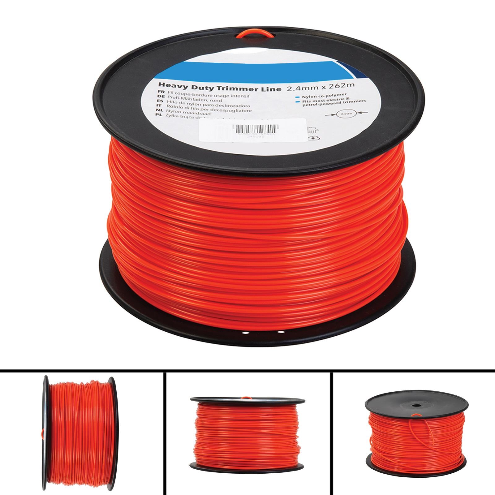 Heavy Duty Trimmer Line 2.4mm X 262m Round Nylon Co-Polymer High Quality