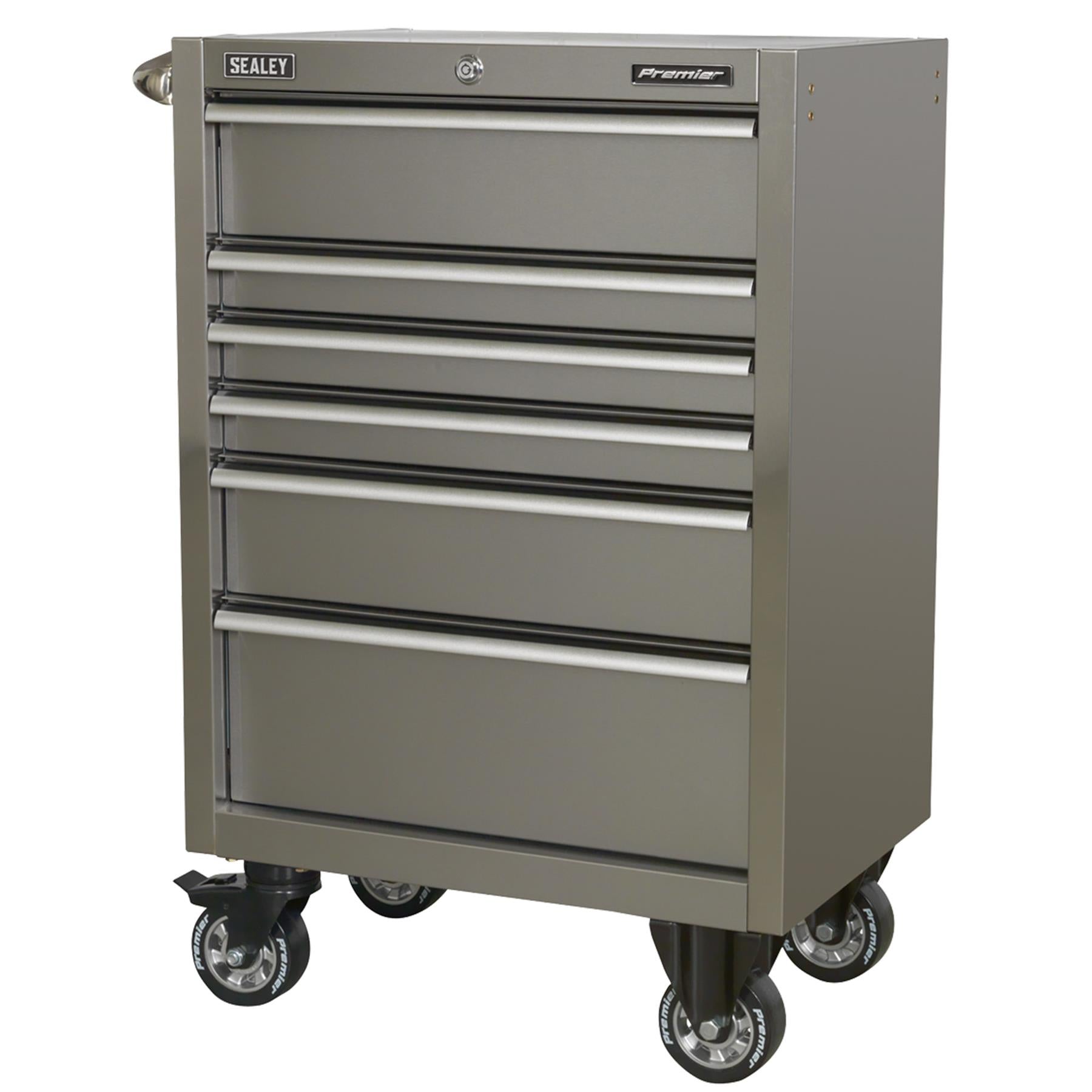 Sealey Rollcab 6 Drawer 675mm Stainless Steel Heavy-Duty