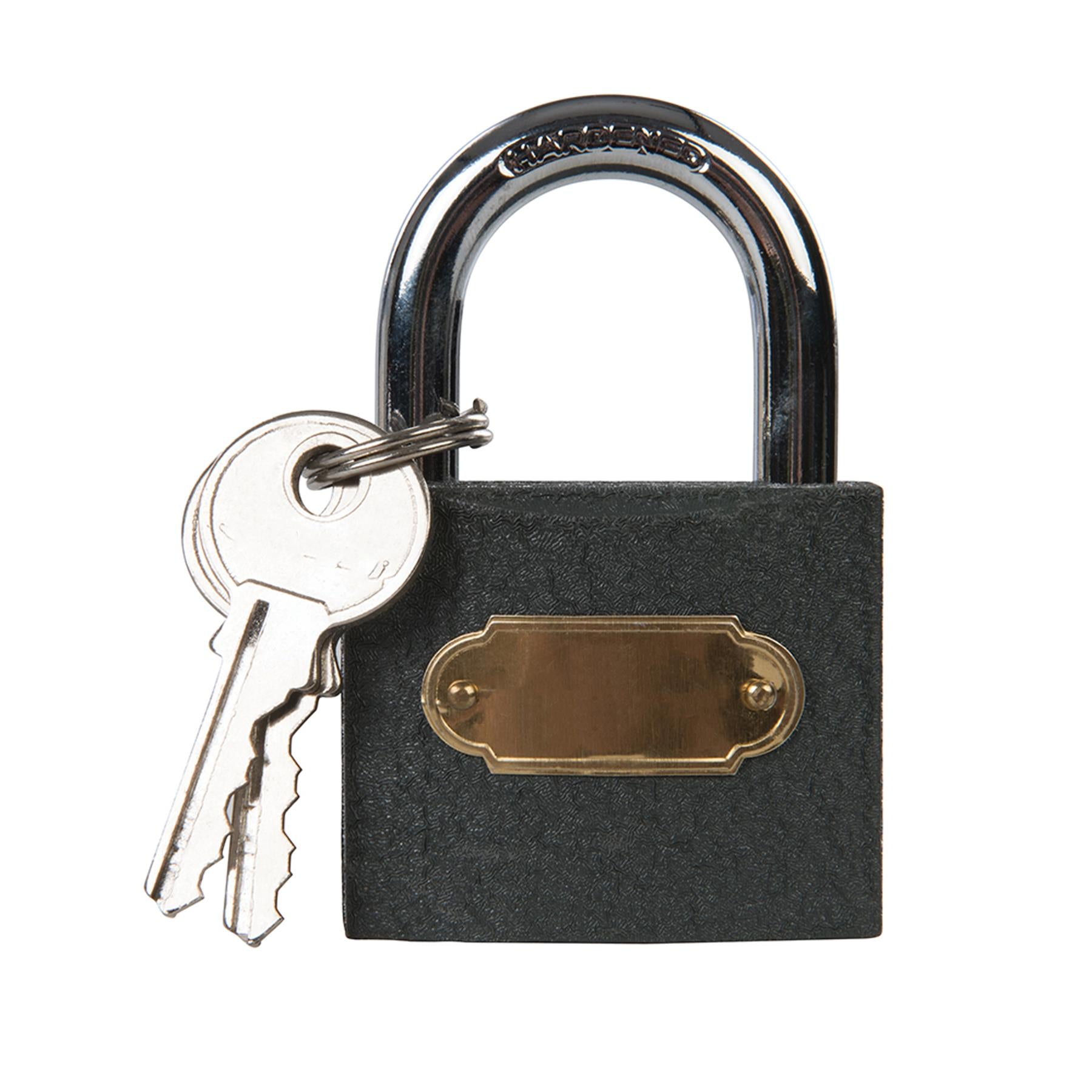 Iron Padlock Keyed Chrome Plated & Hard Steel Shackle With 2 Keys Each 6Pk 50mm