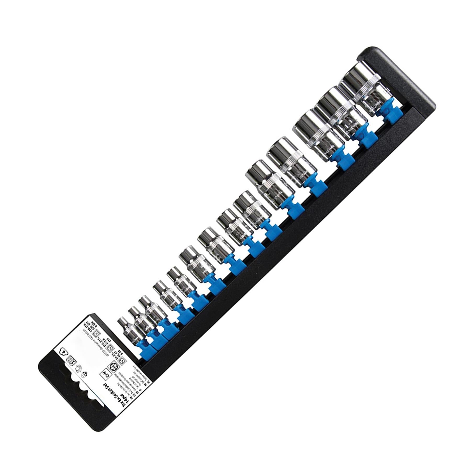 E Torx Socket Set E22 E20 E18 E16 E14 E12 E11 E10 Etc. Polished Chrome