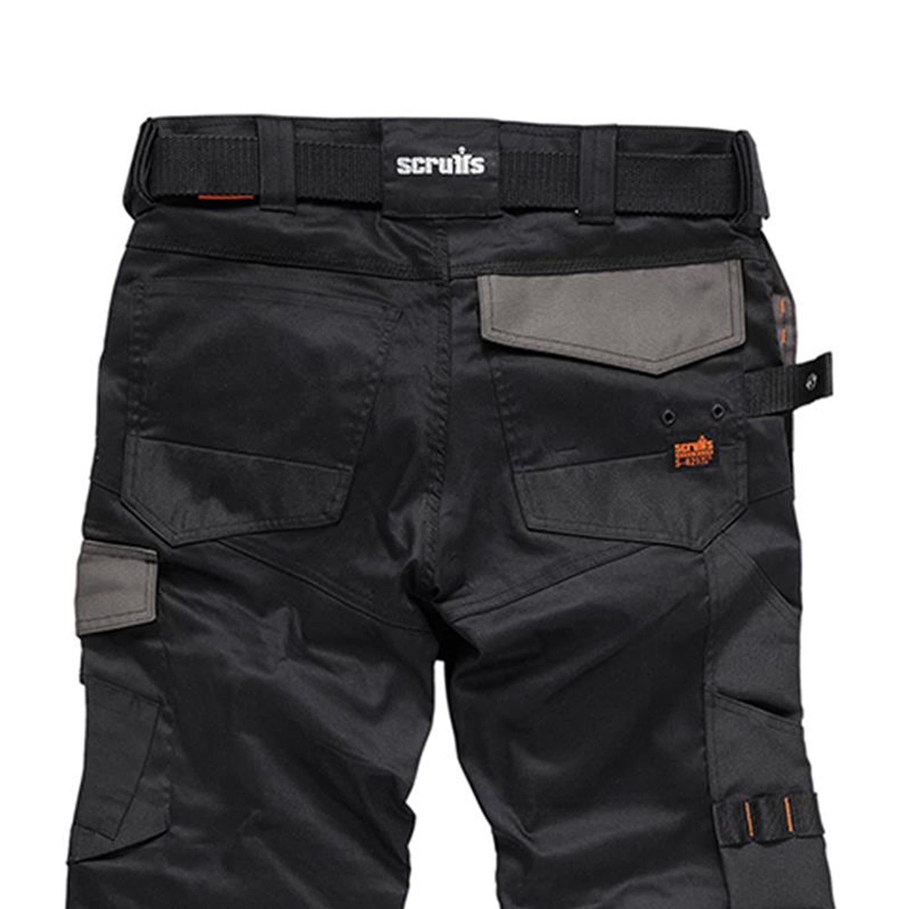 Scruffs Pro Flex Trousers + Holster Pockets Black Inc Belt 38R New