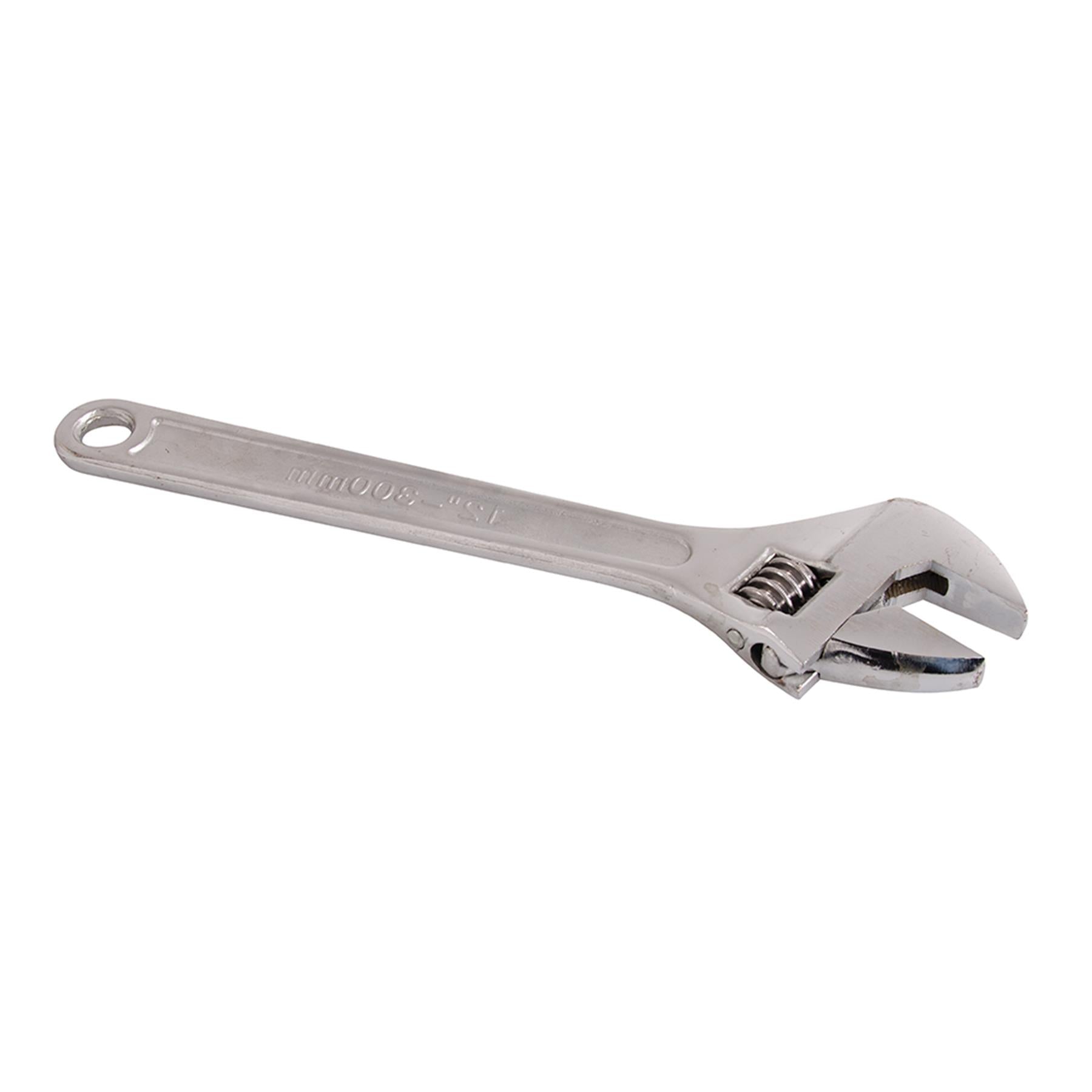 Adjustable Wrench 300mm Length - Jaw 32mm Drop-Forged Chrome Plated New