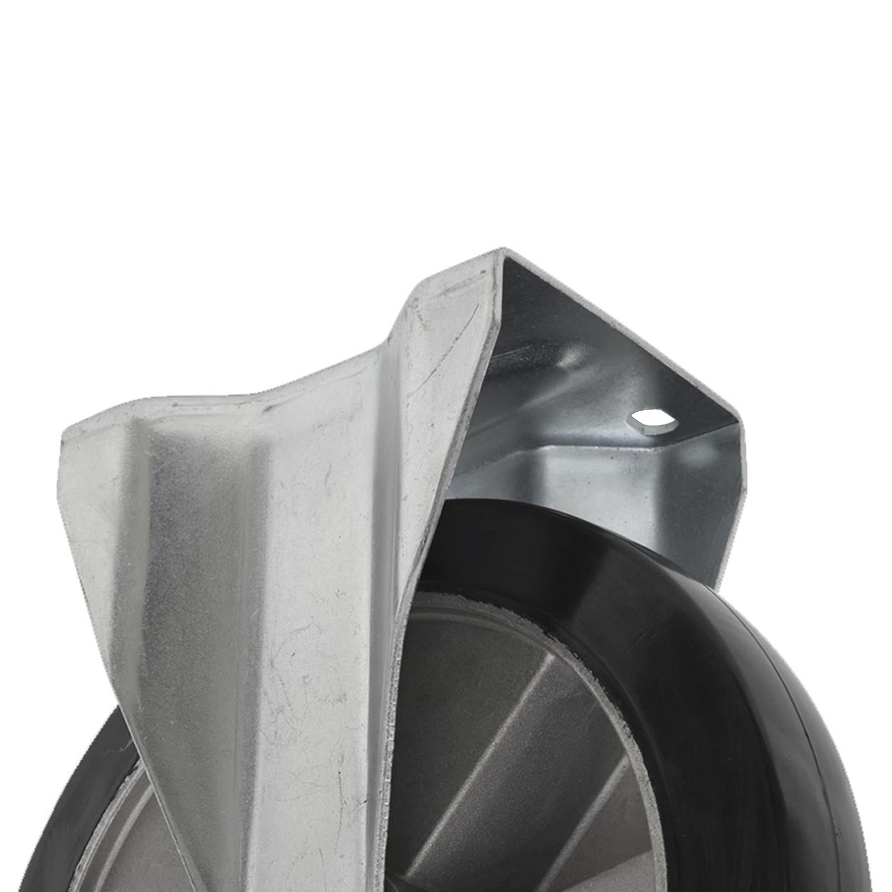 Sealey Heavy-Duty Rubber Castor Wheel Fixed Plate 152mm