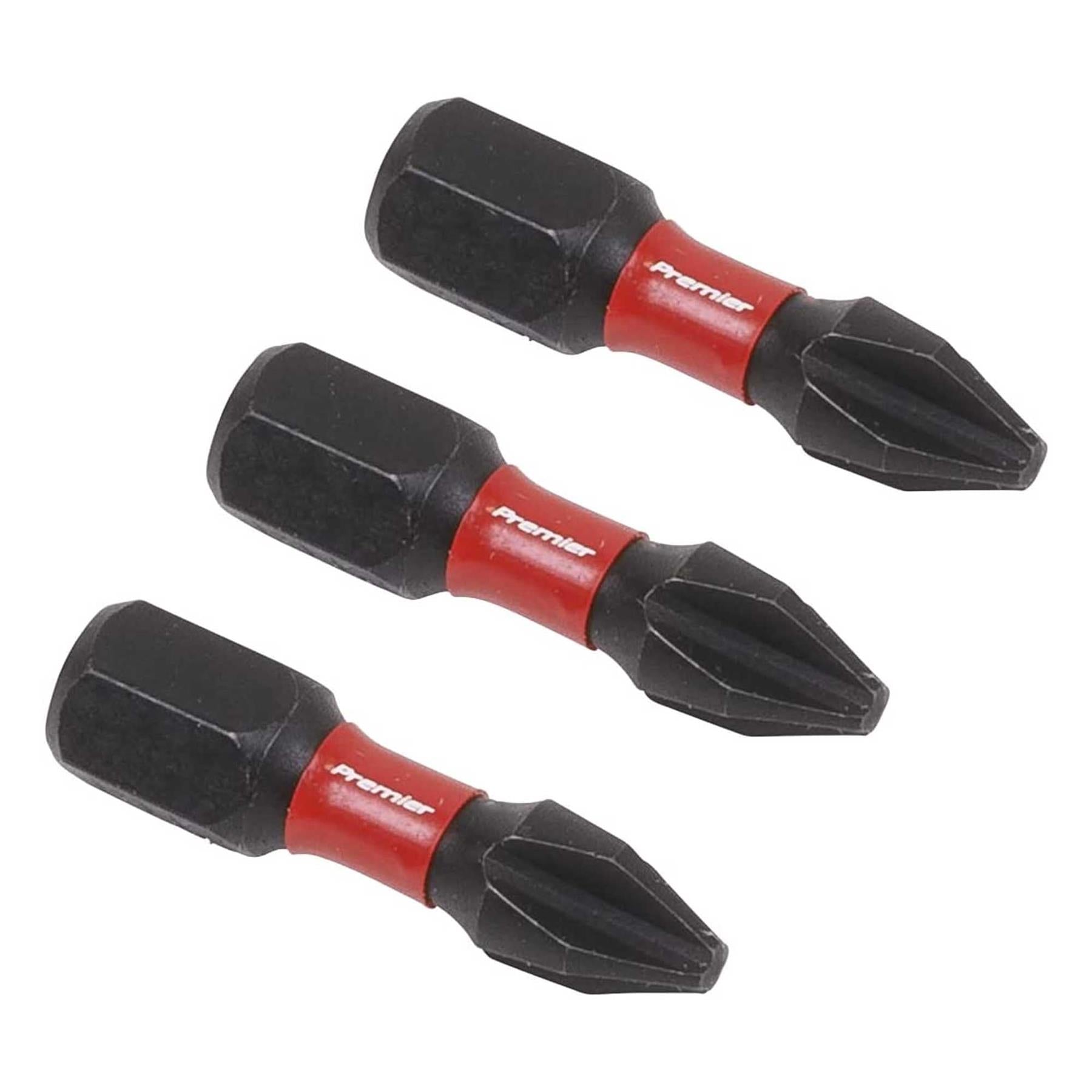 Phillips #2 Impact Power Tool Bits 25mm - 3pc