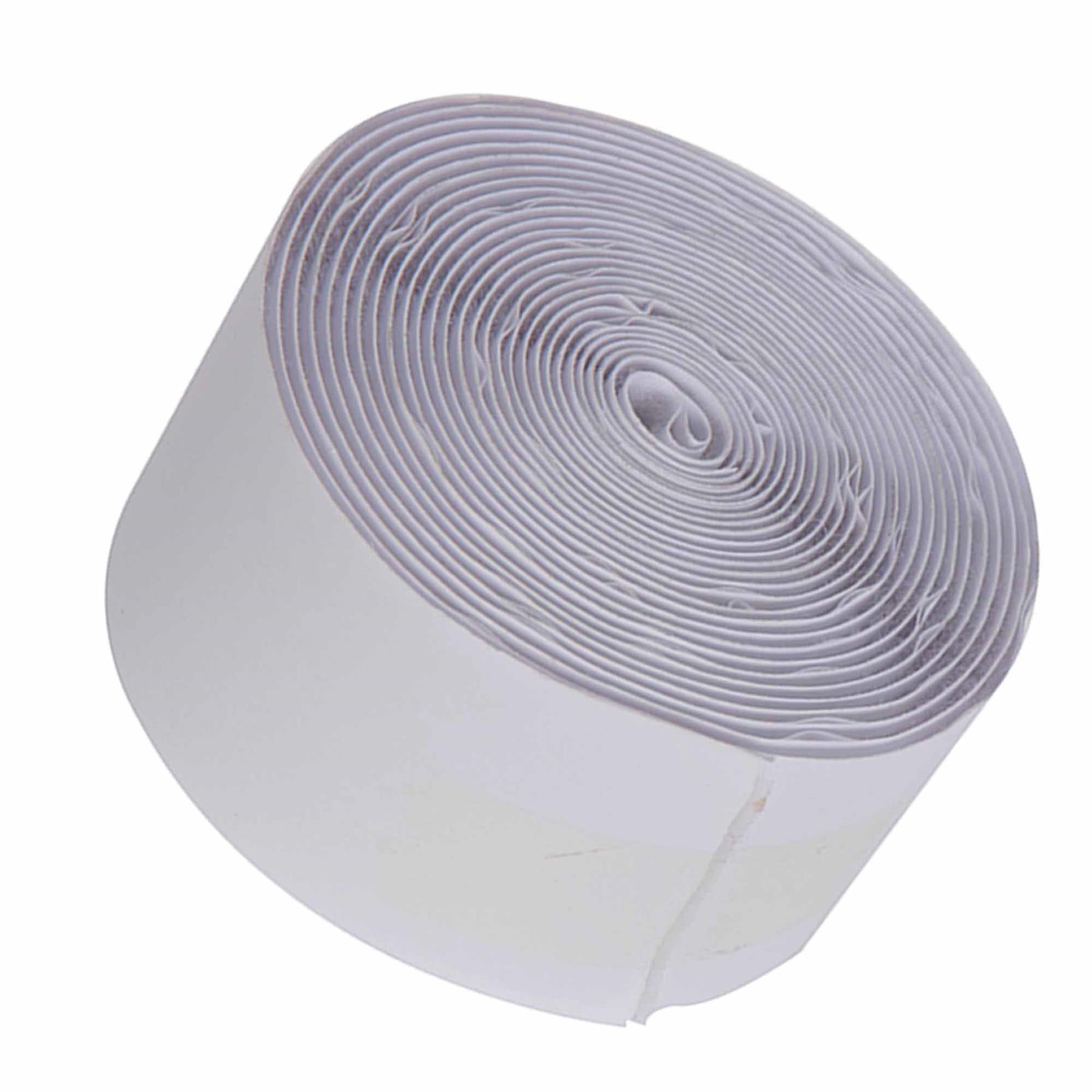 50mm x 5m White Self Adhesive Tape Hook and Loop Sticky Backed Fastener
