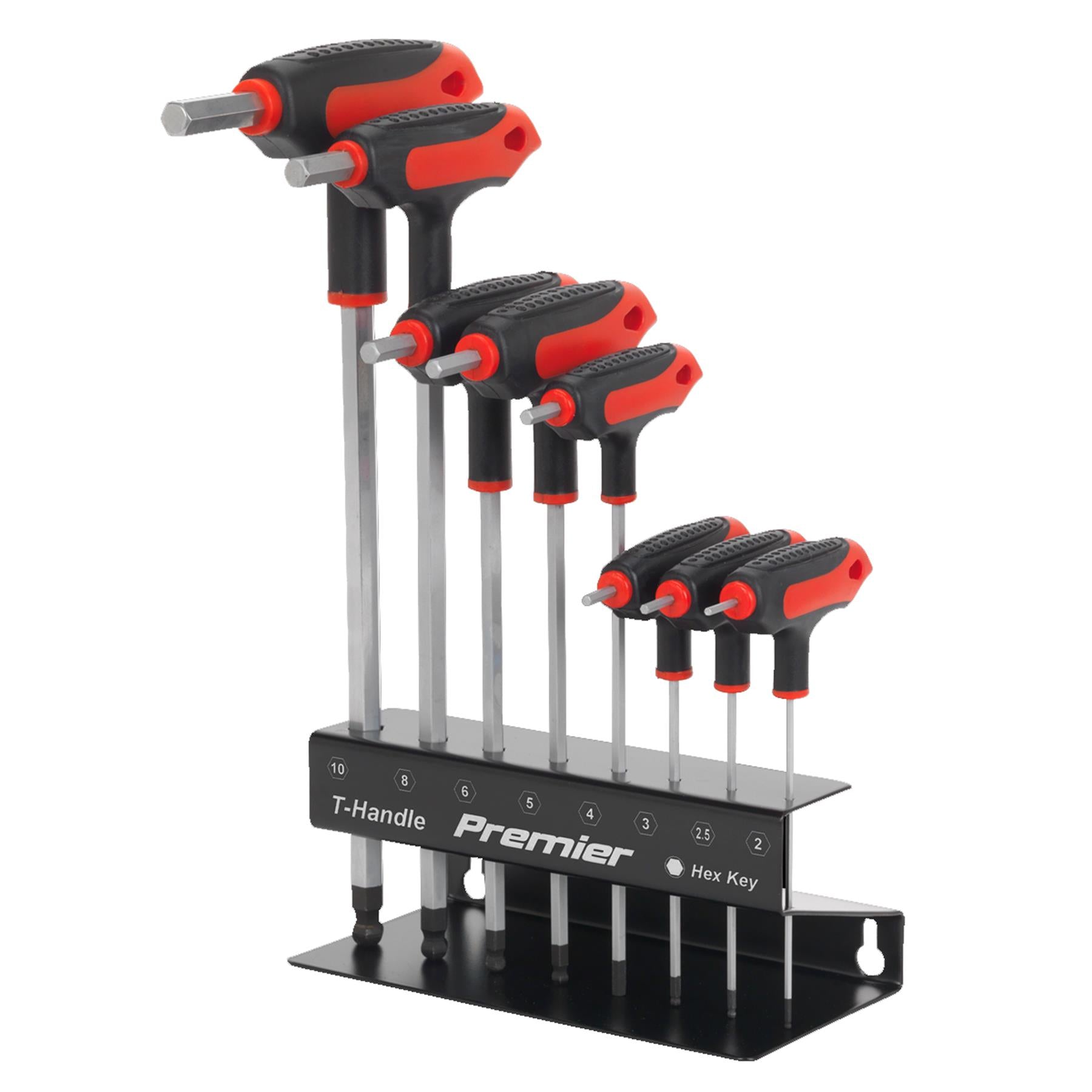 Sealey Ball-End Hex Key Set 8pc T-Handle Metric