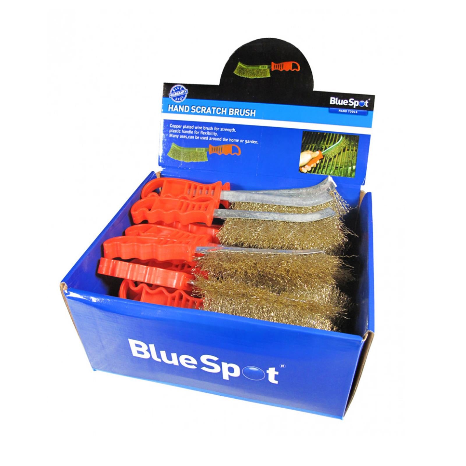 Hand Scratch Copper Wire Brush Good Grip Handle Paint Dirt Rust Bluespot