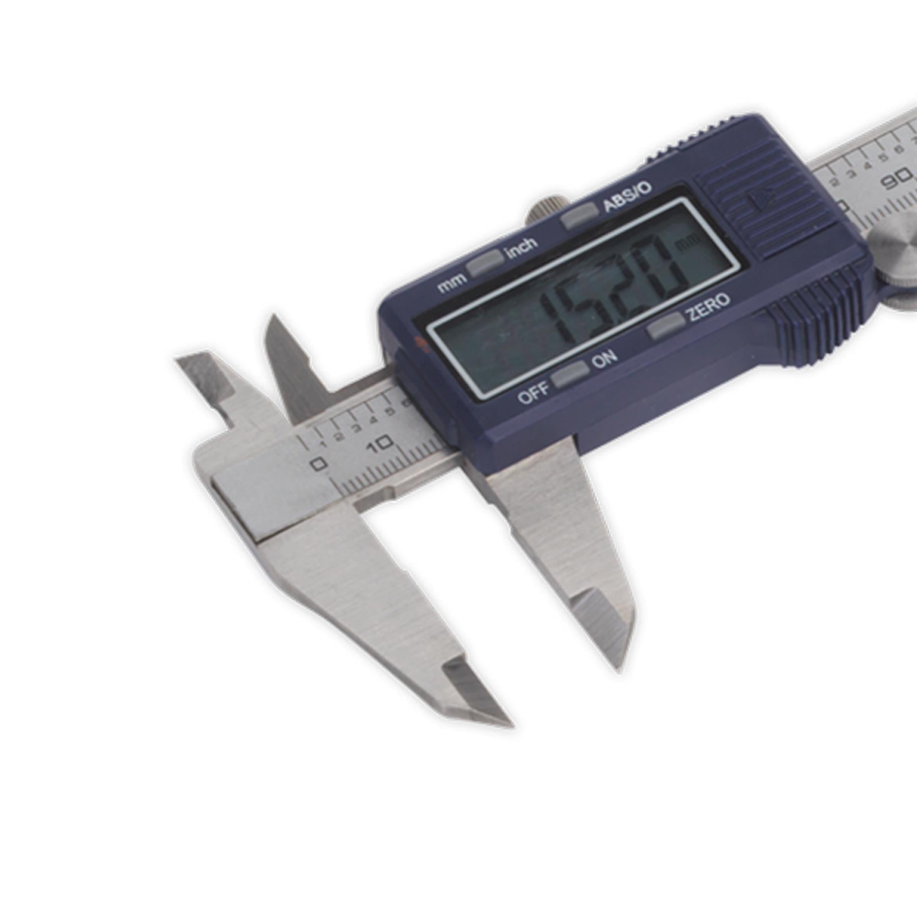 Sealey Digital Measuring Set 2pc Storage Case Micrometer Adjustment Wrench