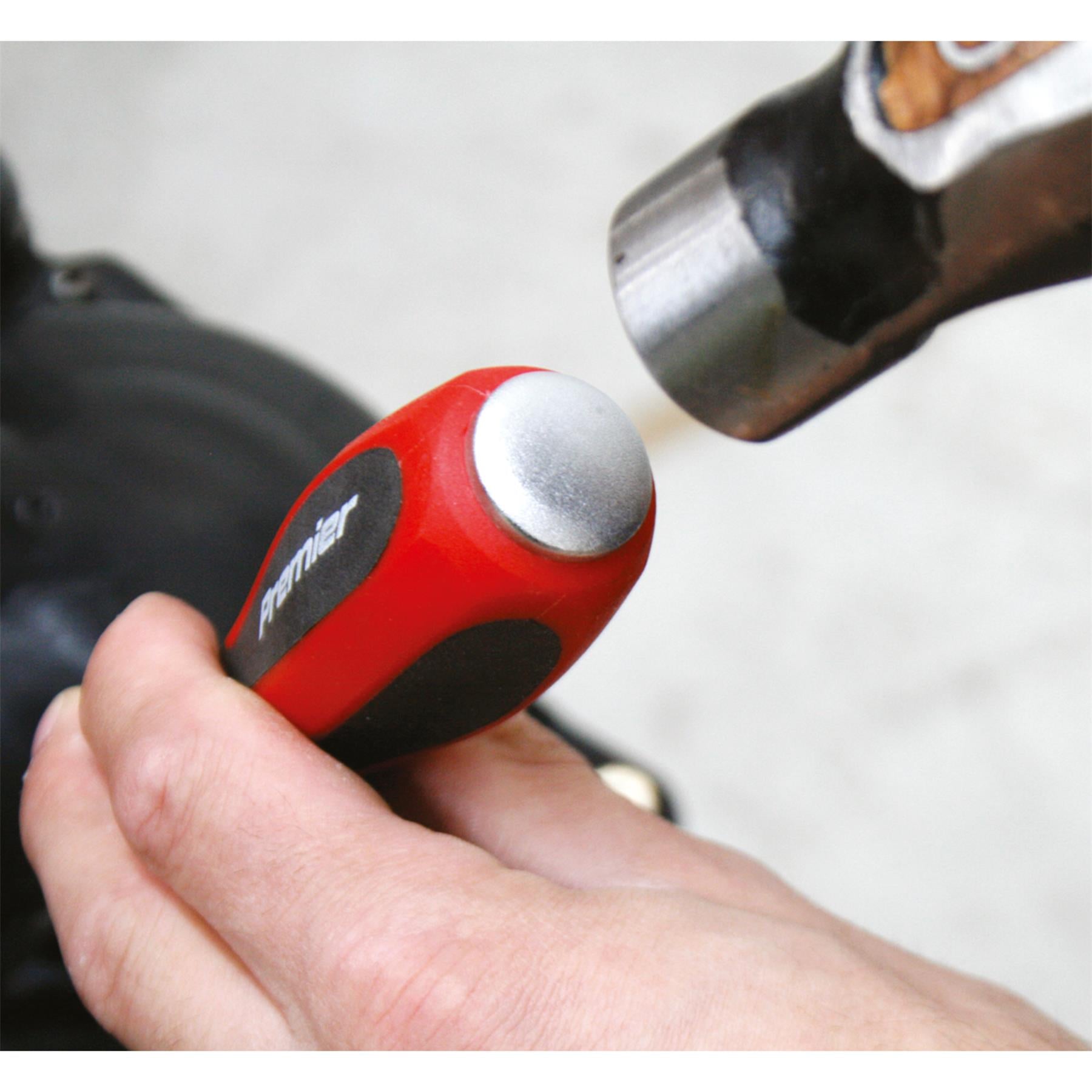 Sealey 11pc Screwdriver Set Hammer Thru Slotted Phillips Hammer Strike 38-200mm