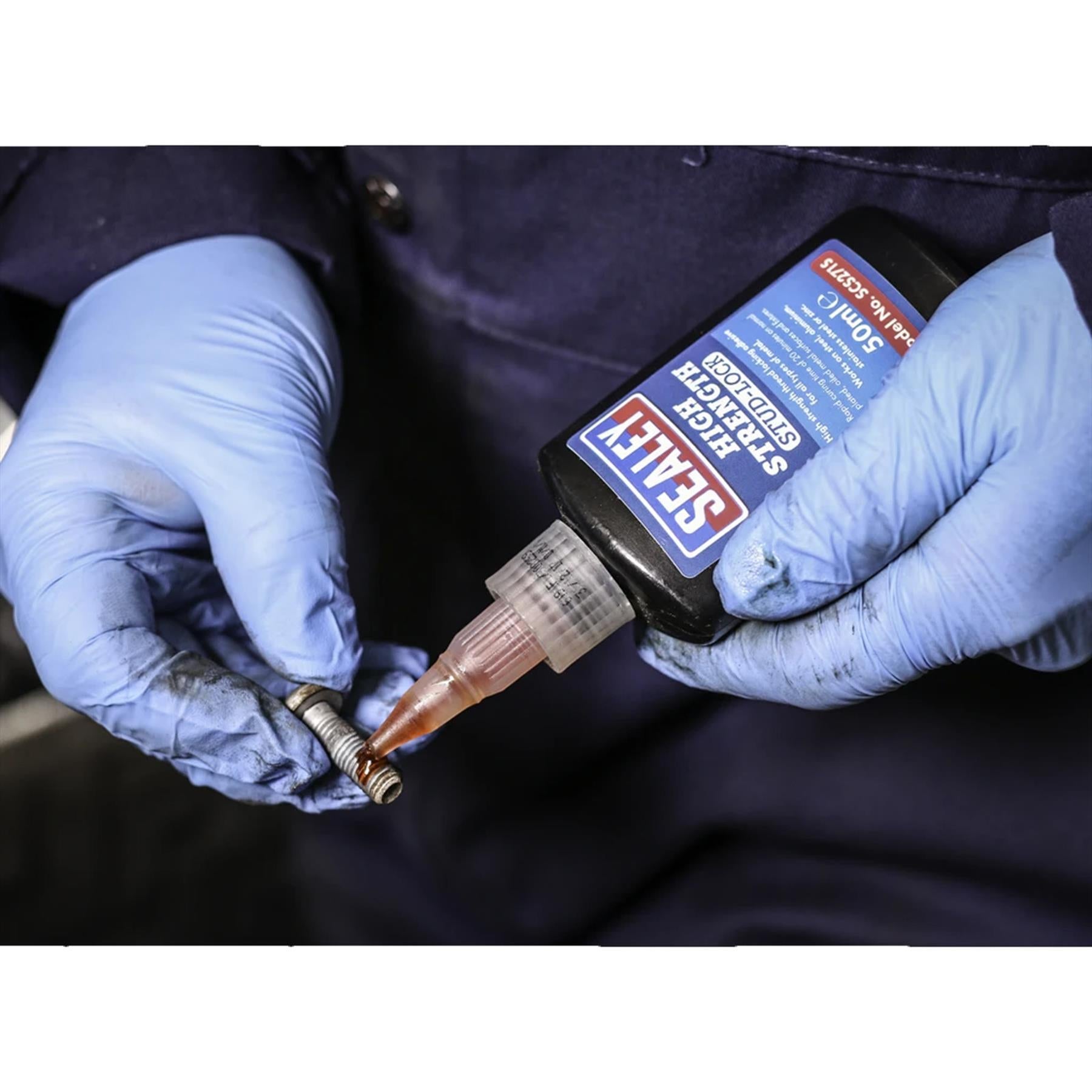 Sealey Stud Lock High Strength 50ml Pack of 12