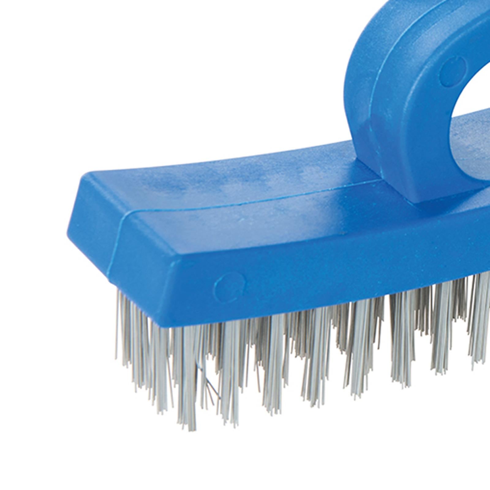 D-Handle Hand Wire Brush For Removing Rust Metal Cleaning Heavy Duty Handle