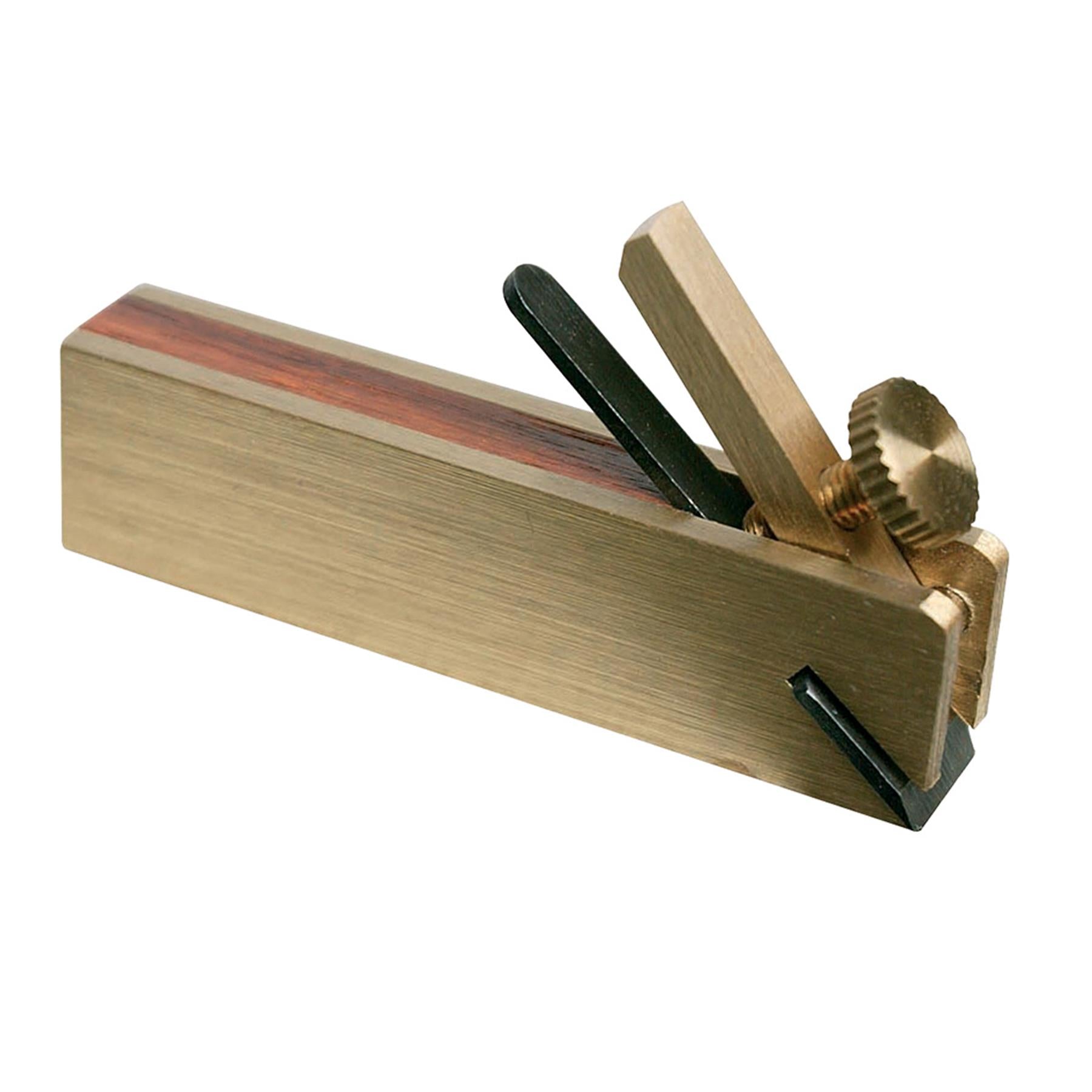 Mini Bullnose Plane 72mm Rosewood And Brass Plane, Ideal For Intricate Work
