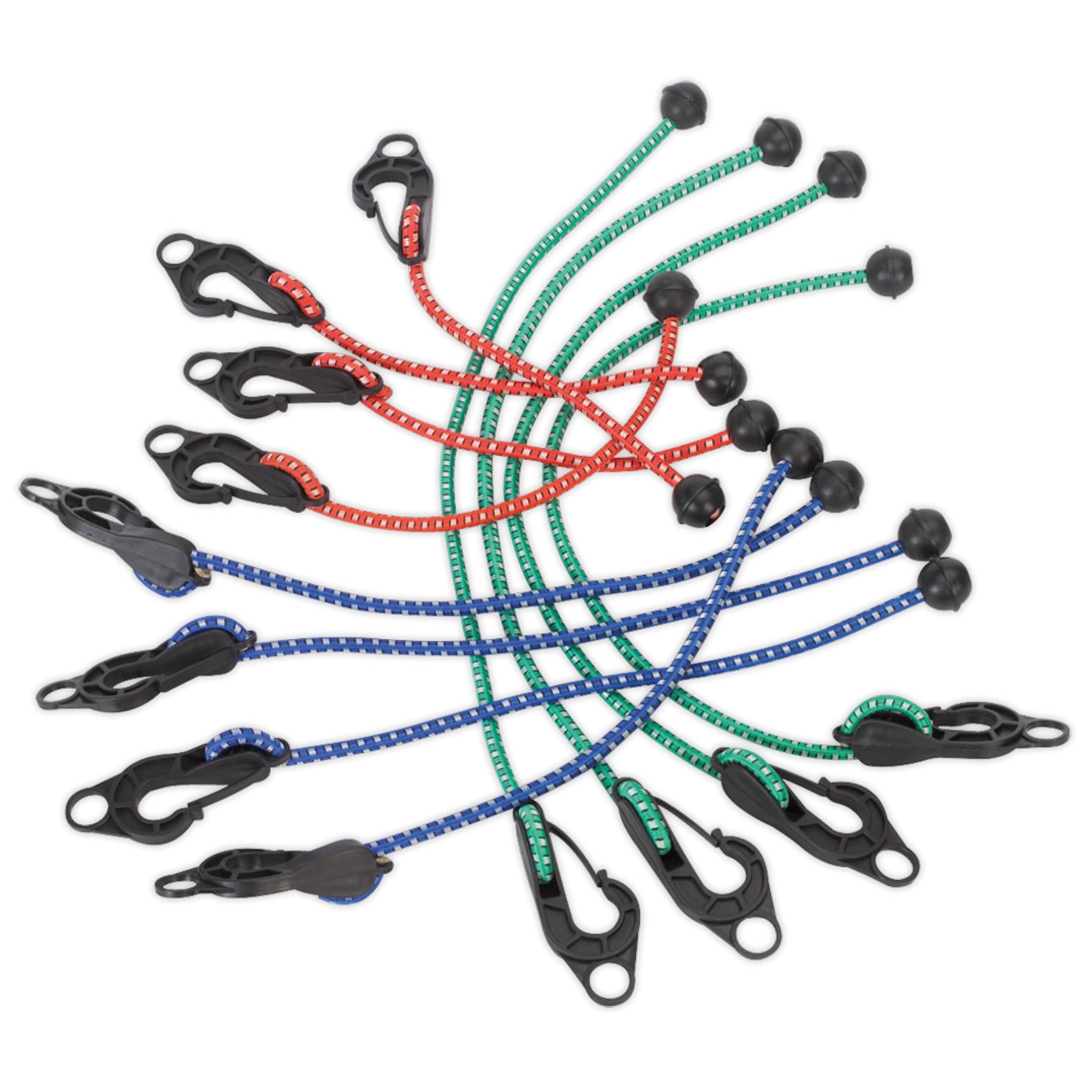 Sealey Assorted Tarpaulin Cord Set 12pc