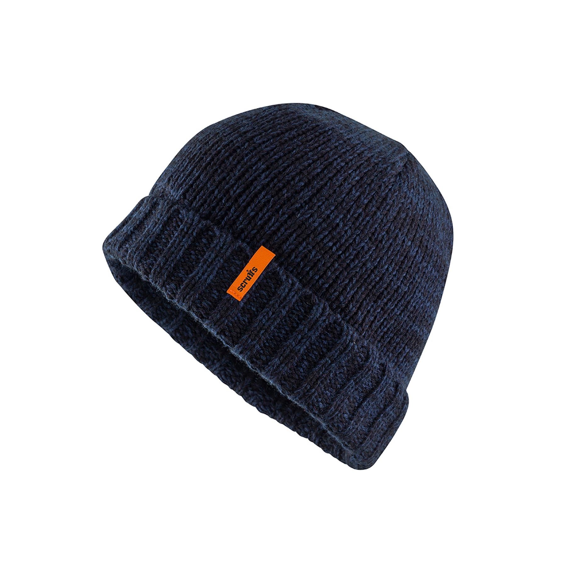 Scruffs Trade Beanie Navy/Black Extra Warmth Stretch fit for comfort