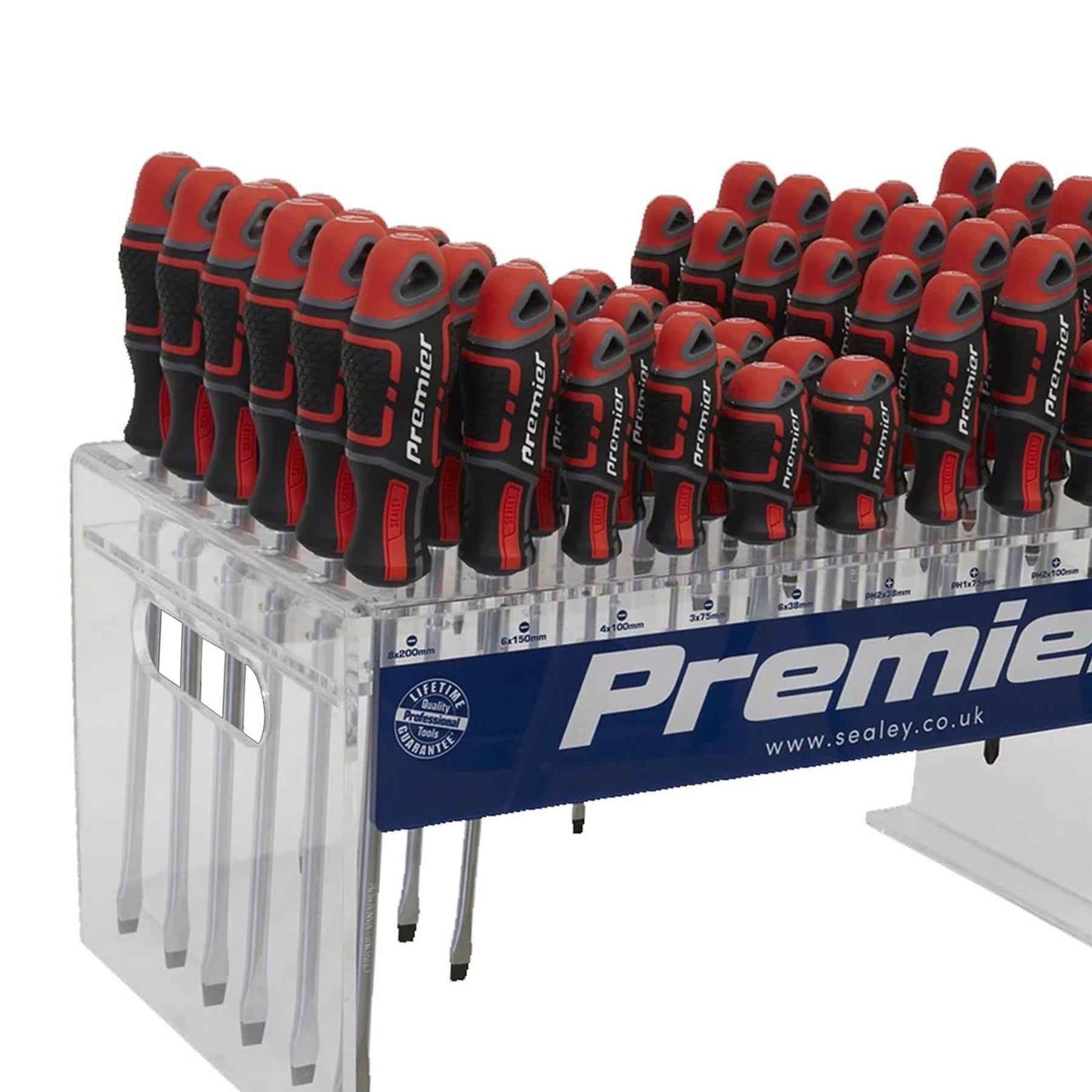 Sealey Individual Screwdrivers GripMAX 66pc Countertop Display