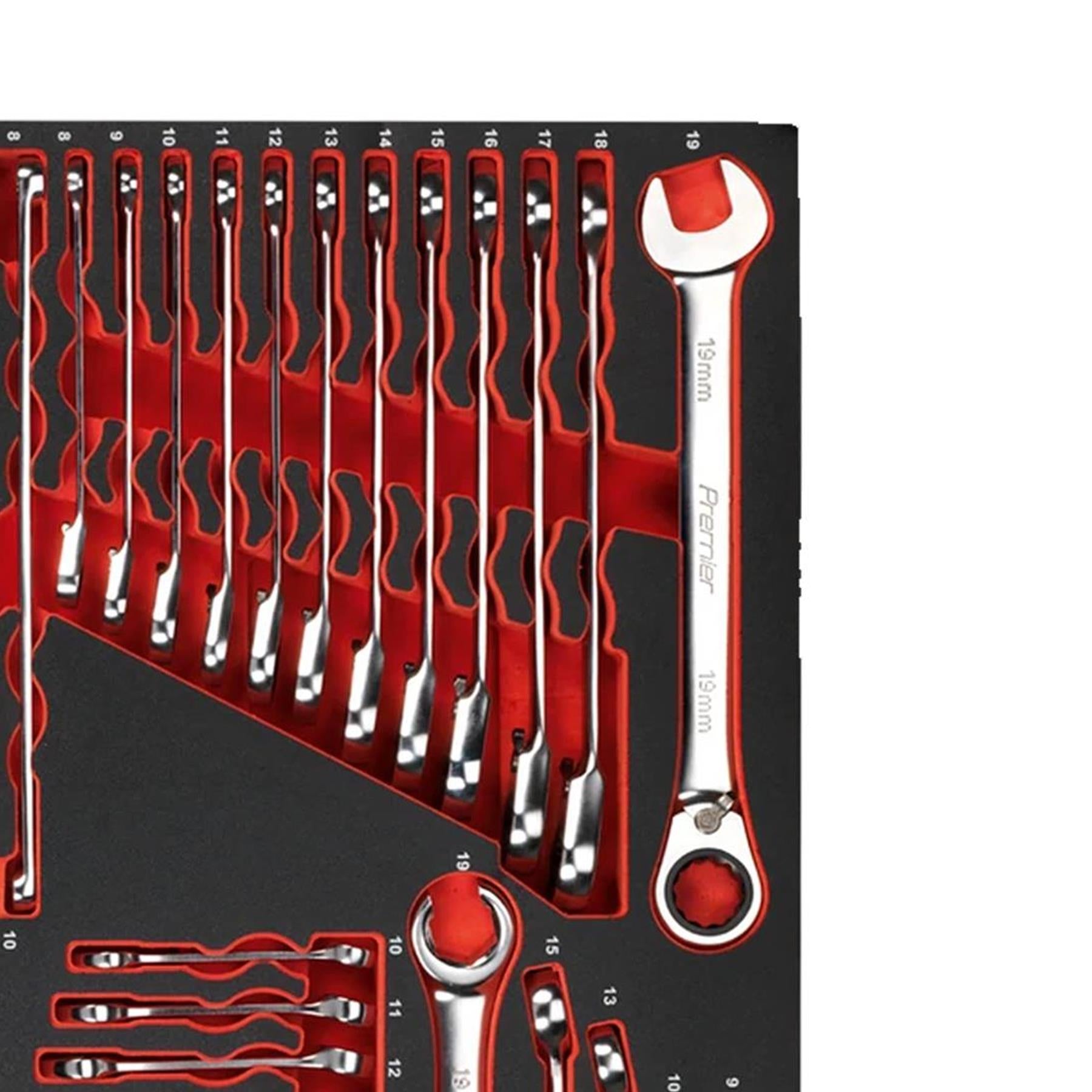 Sealey Tool Tray with Specialised Spanner Set 44pc