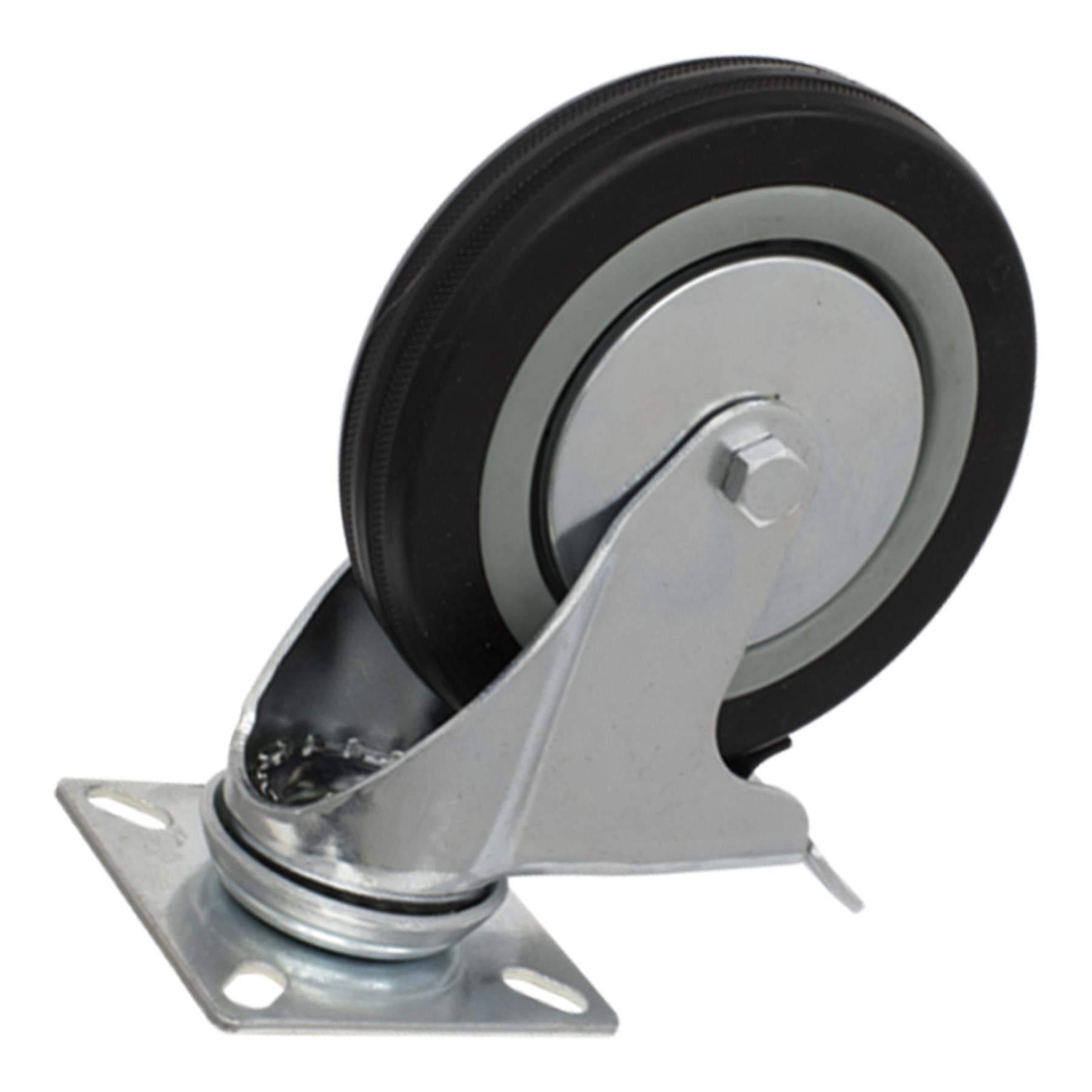 Sealey Castor Wheel Swivel Plate with Brake 125mm