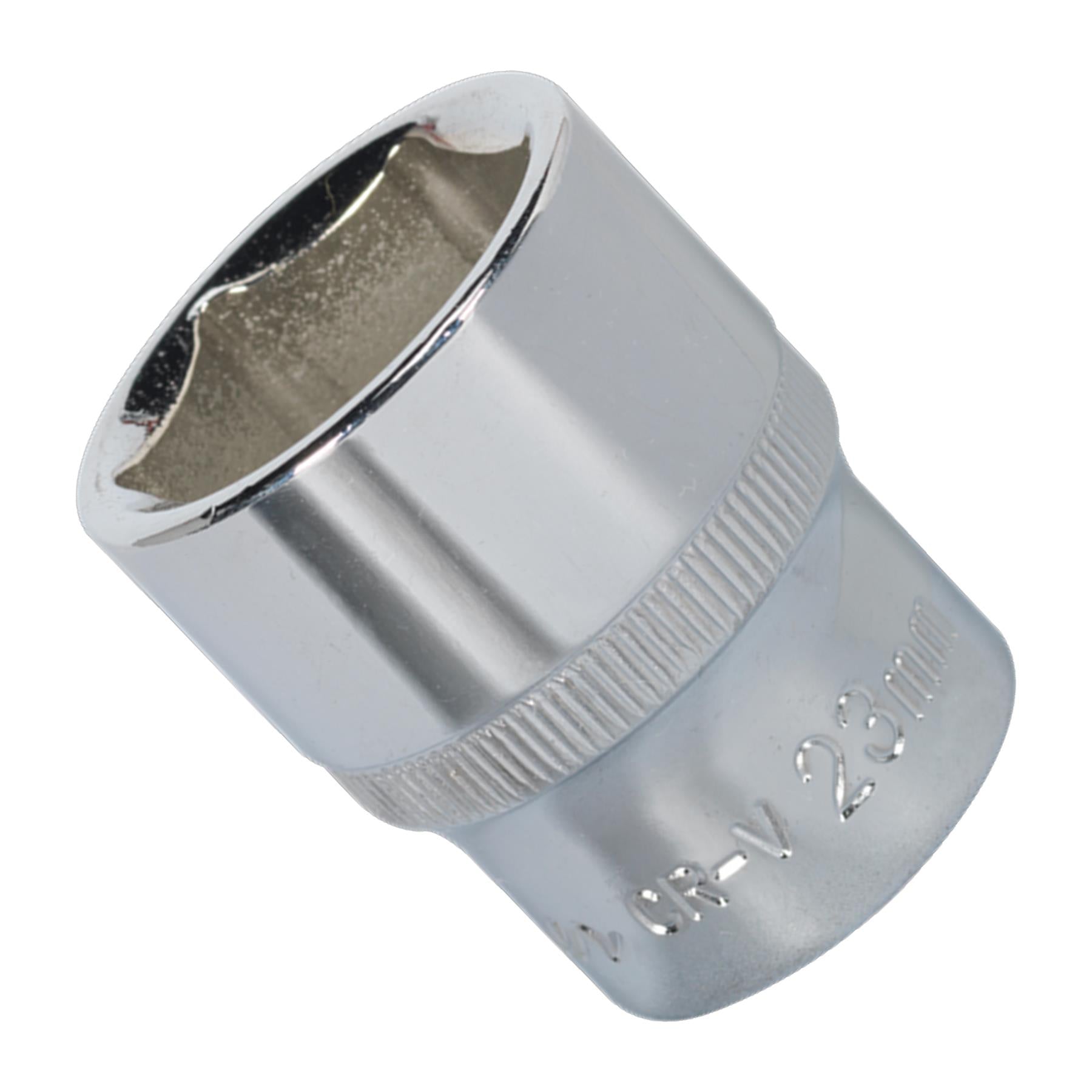 Sealey WallDrive Socket 23mm 1/2"Sq Drive Fully Polished