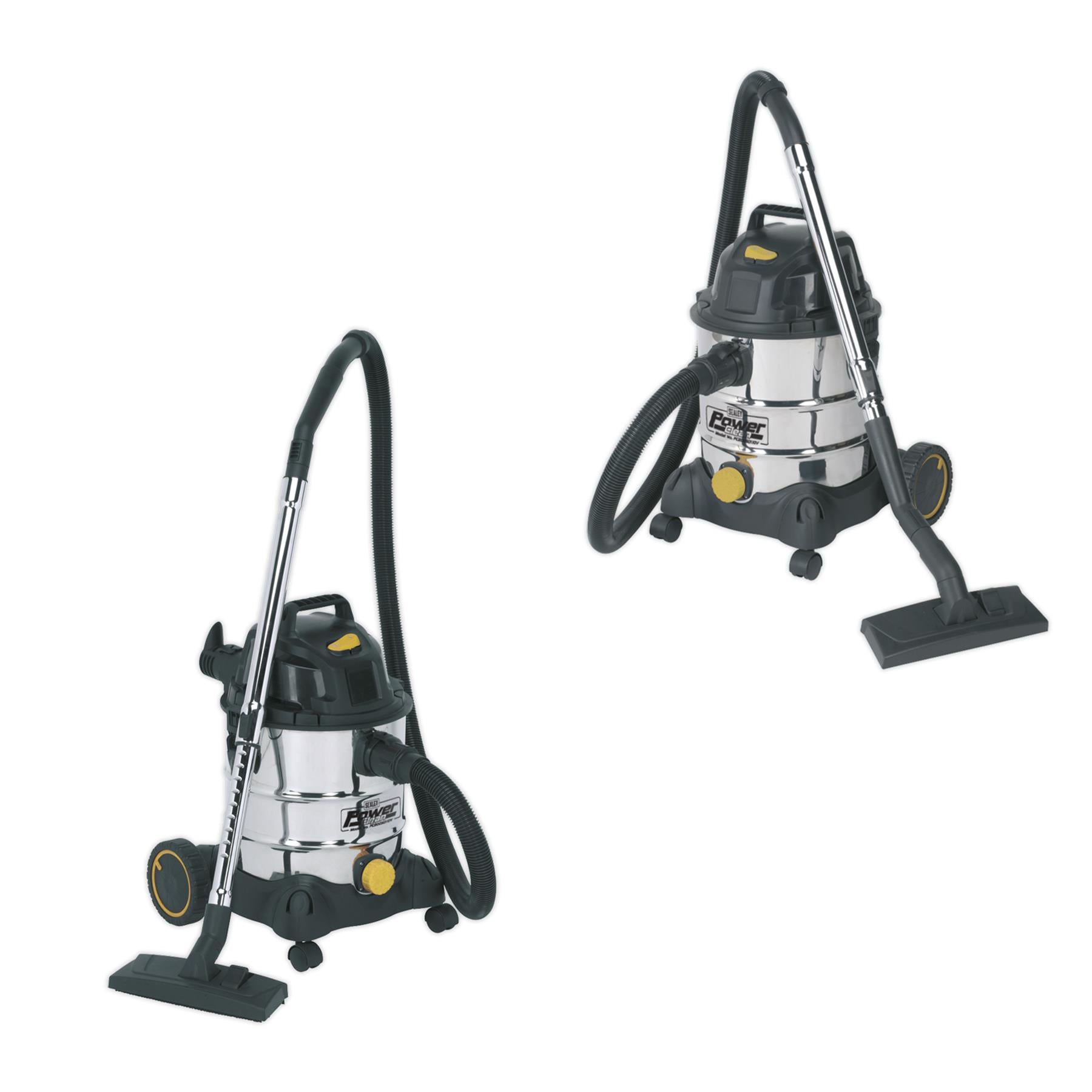 Sealey Vacuum Cleaner Ind Wet & Dry 20L 1250W/110V Stainless Drum