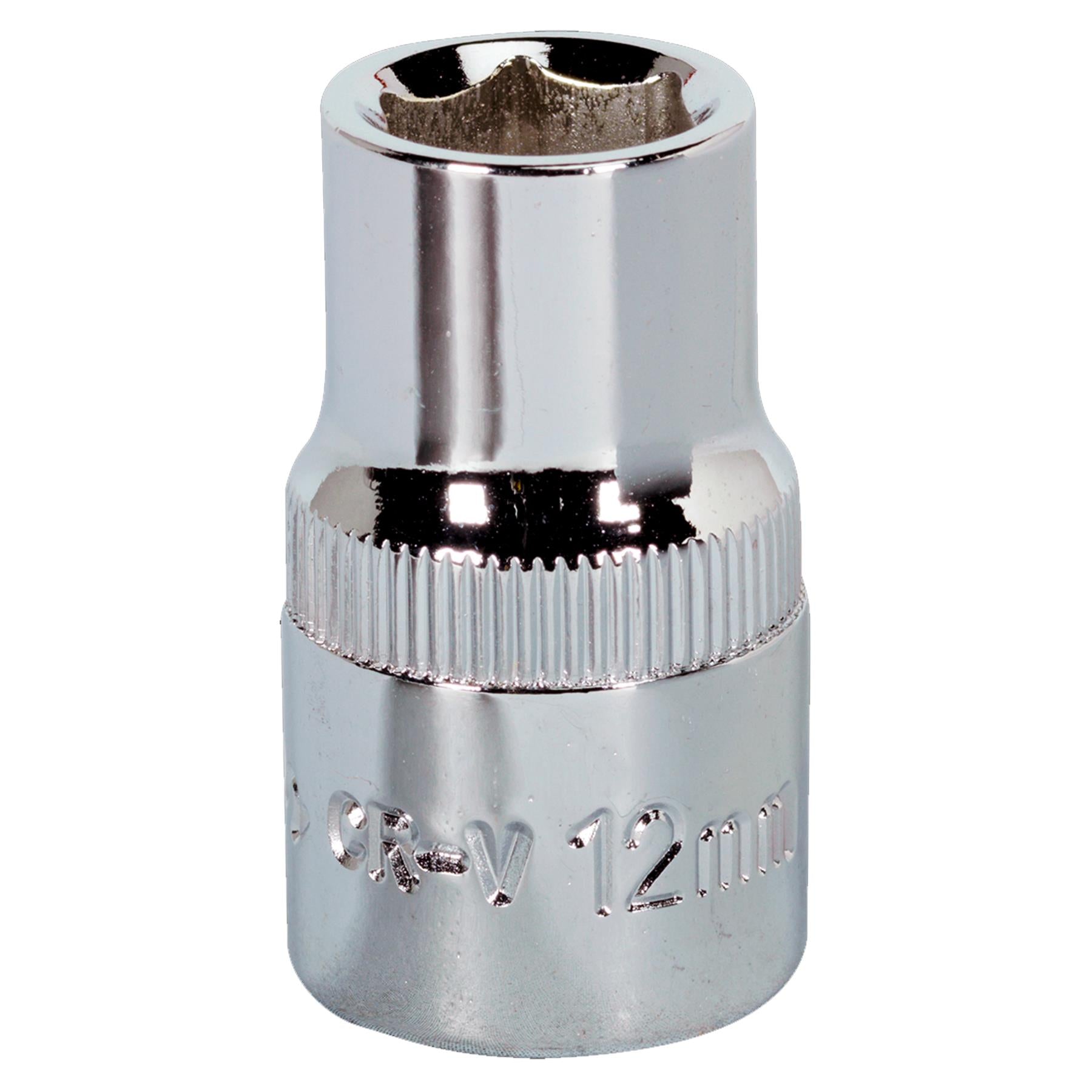 Sealey WallDrive Socket 12mm 1/2"Sq Drive Fully Polished